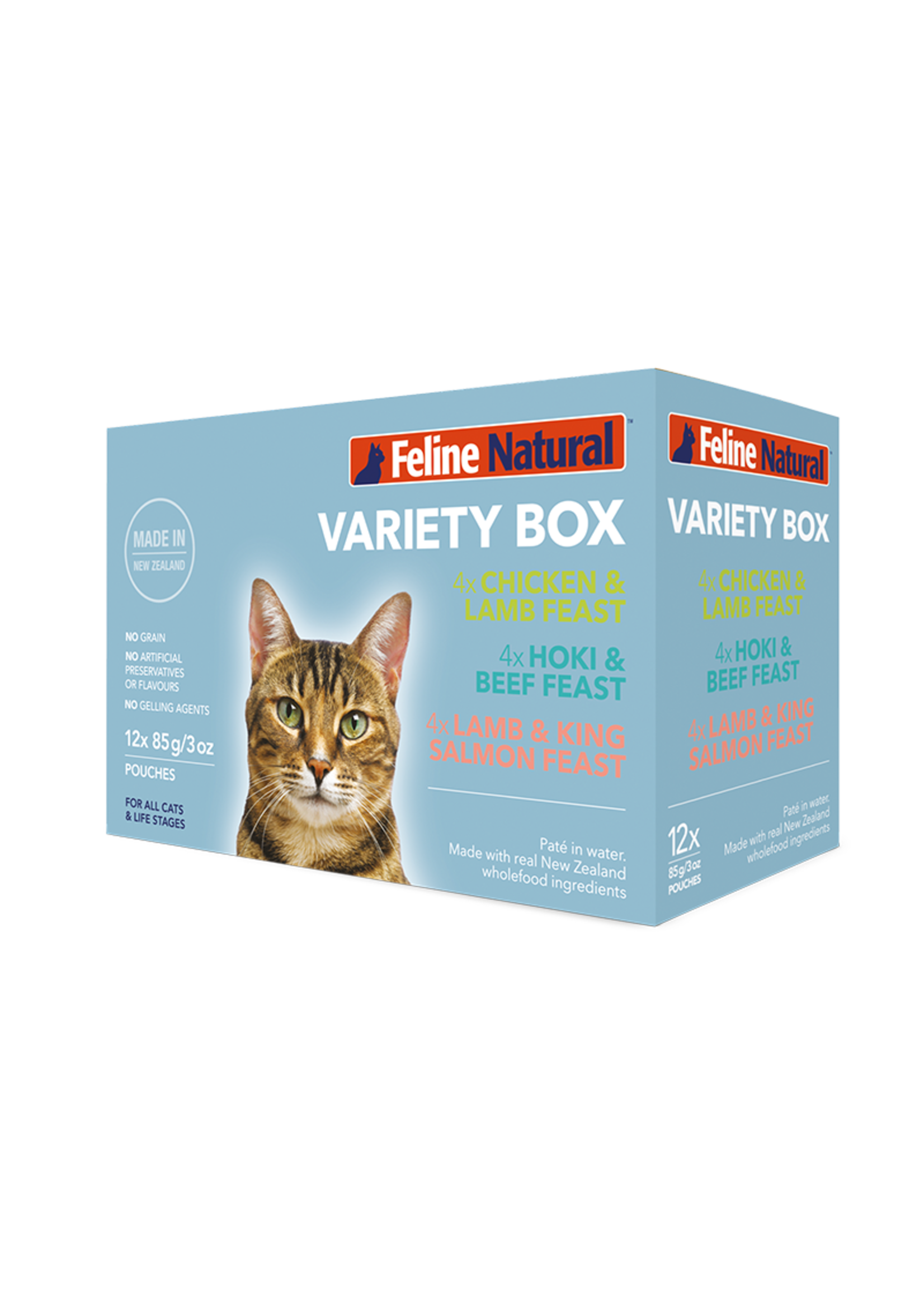 Feline Natural Feline Natural Pouch Variety Pack 85g x 12