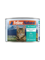 Feline Natural Feline Natural Can 170g / 6oz case of 12 Beef & Hoki single