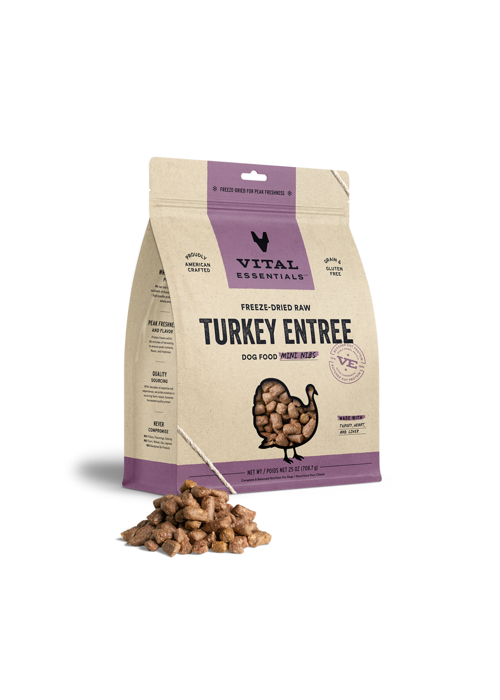 Vital Essentials Vital Essentials FD Raw Turkey Mini Nibs