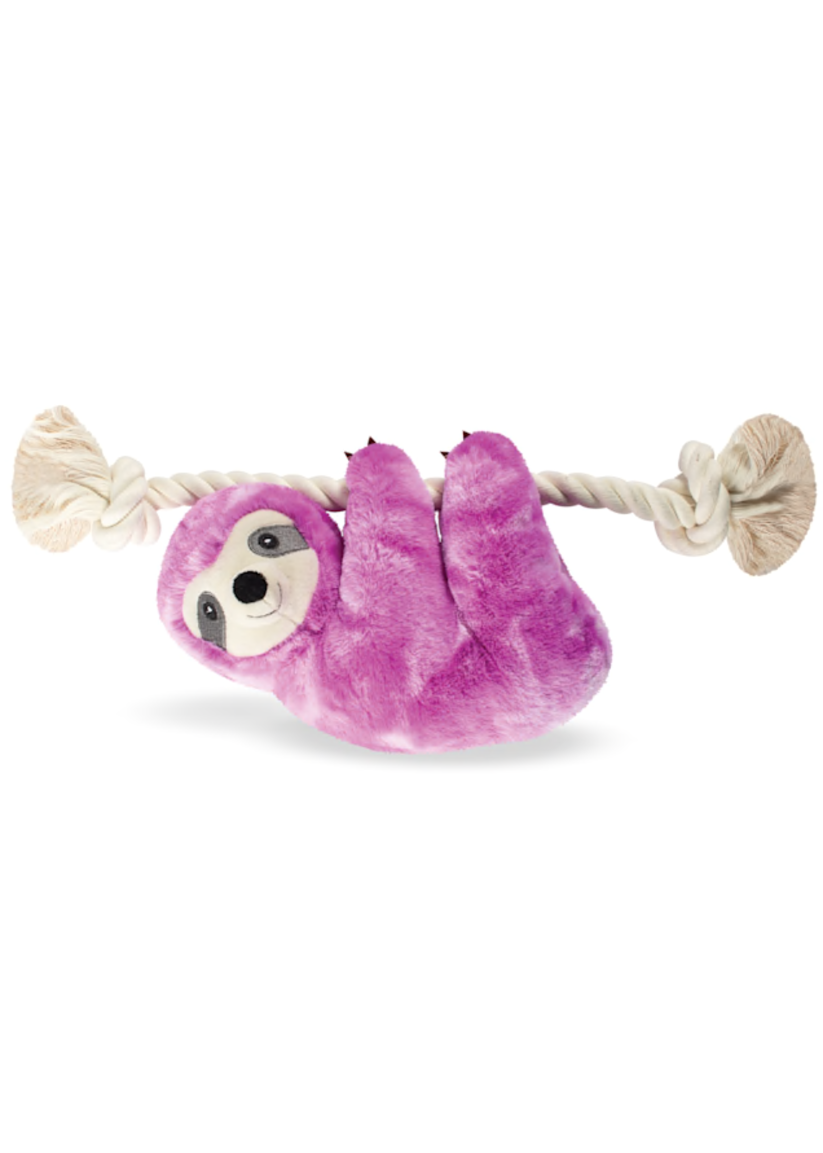 Fringe Studio Fringe Studio Sloth on a Rope Plush Dog Toy