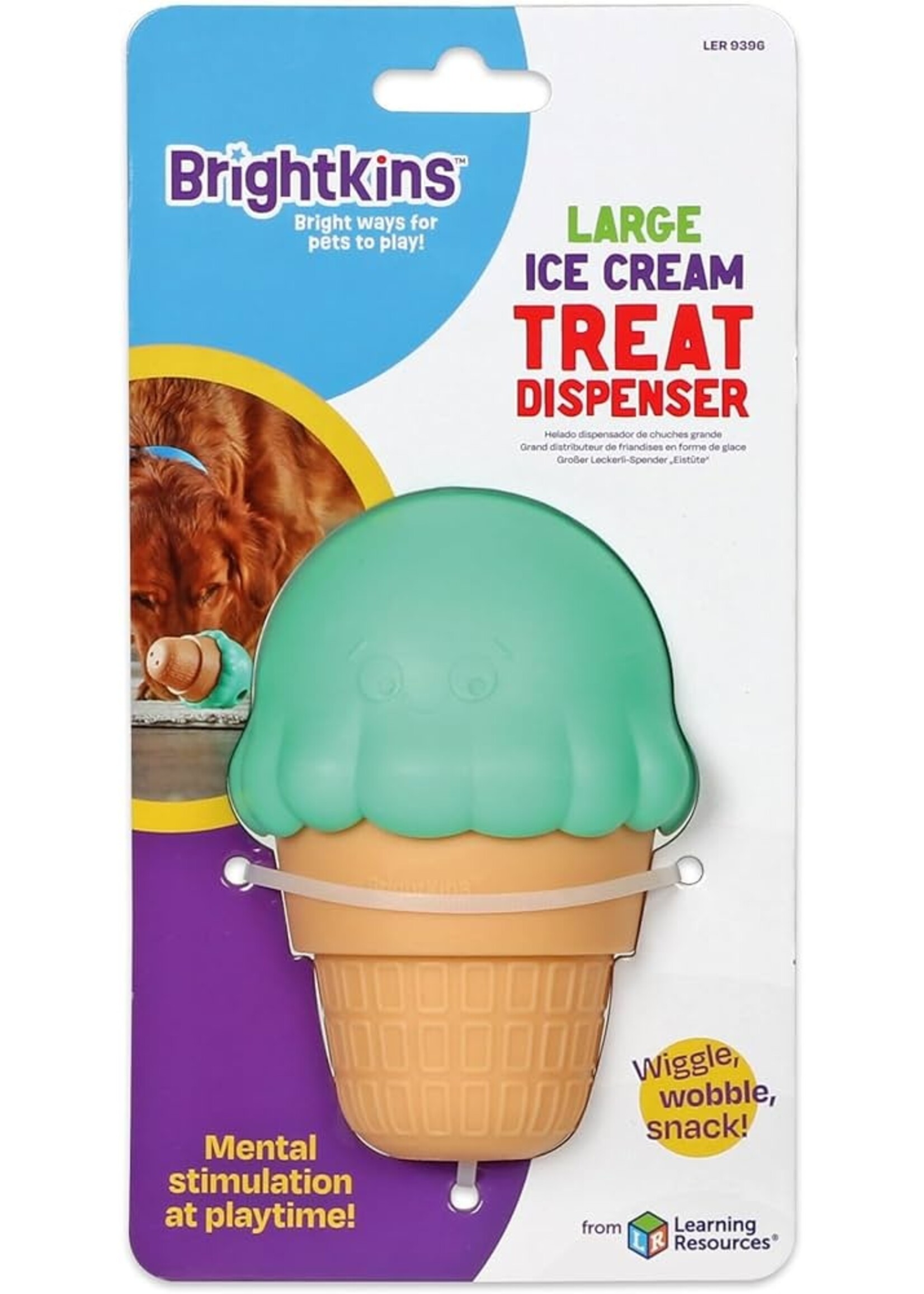 Brightkins Treat Dispenser Ice Cream Cone Large