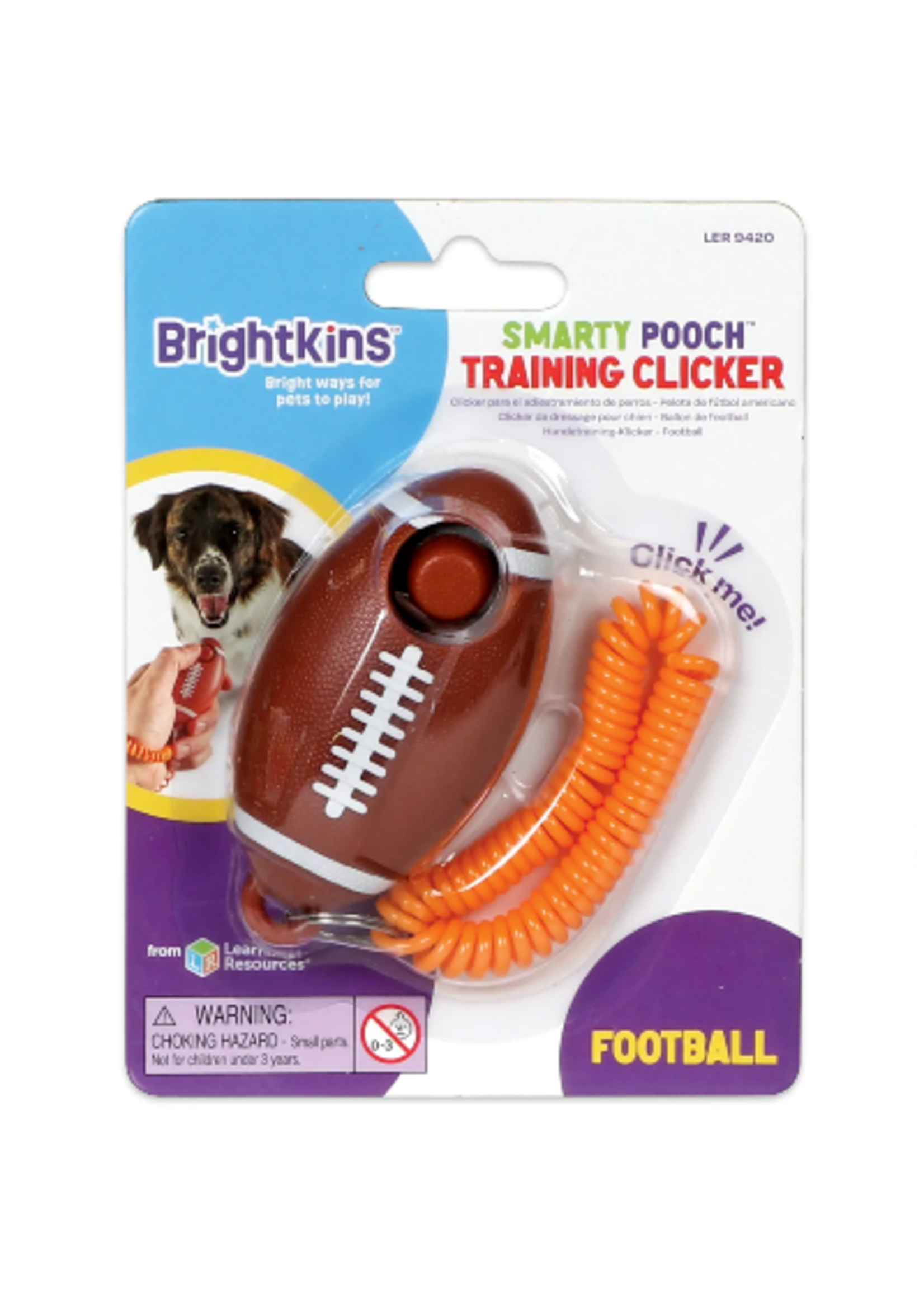 Brightkins Brightkins Smarty Pooch Training Clicker Football