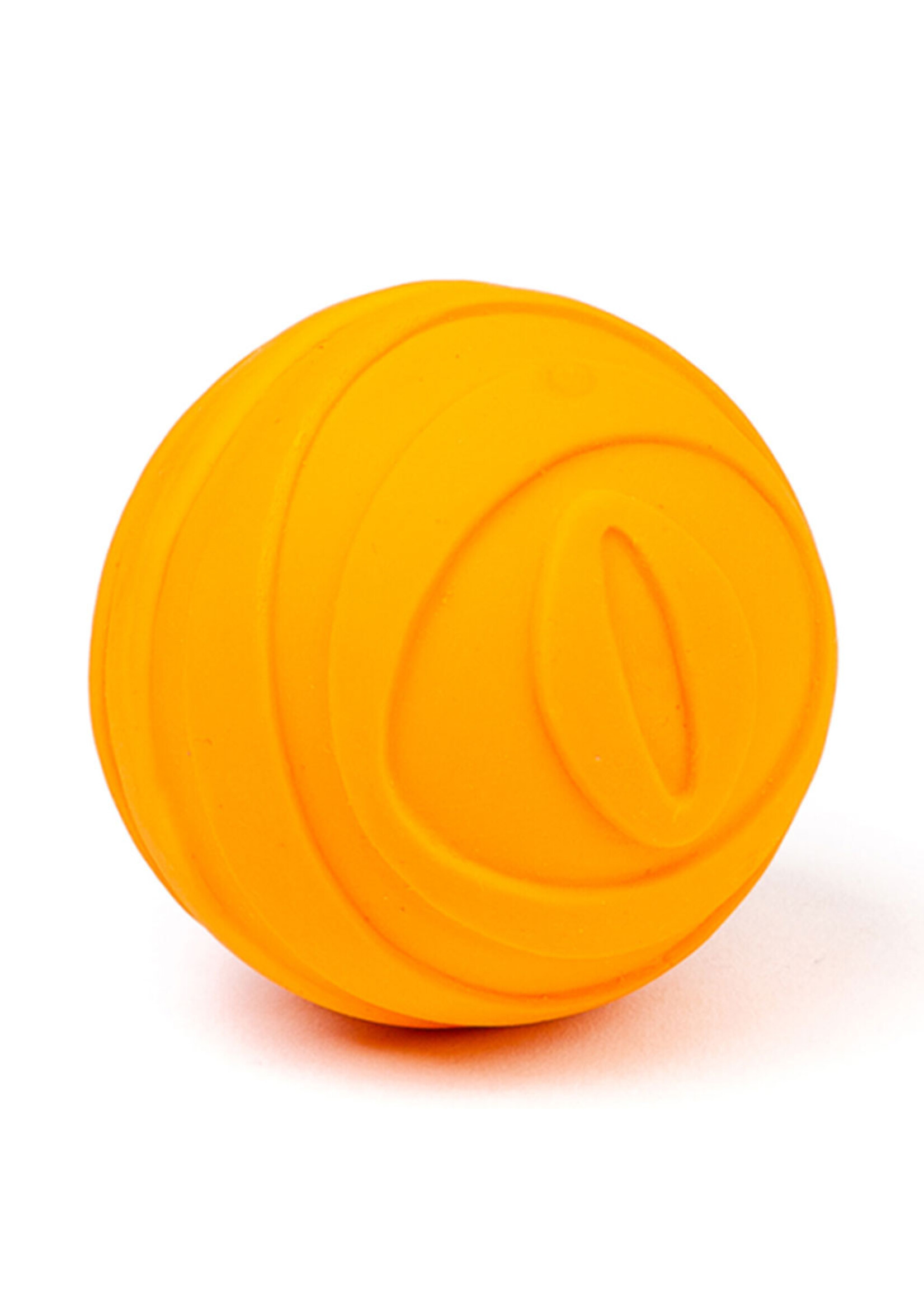 Budz Budz Latex Dog Toy Ball Squeaker 2.6" Orange