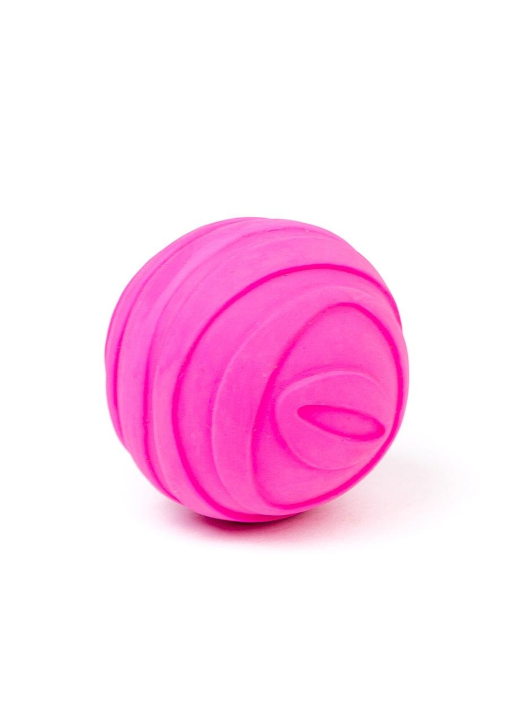 Budz Budz Latex Dog Toy Ball Squeaker 2.6" Purple