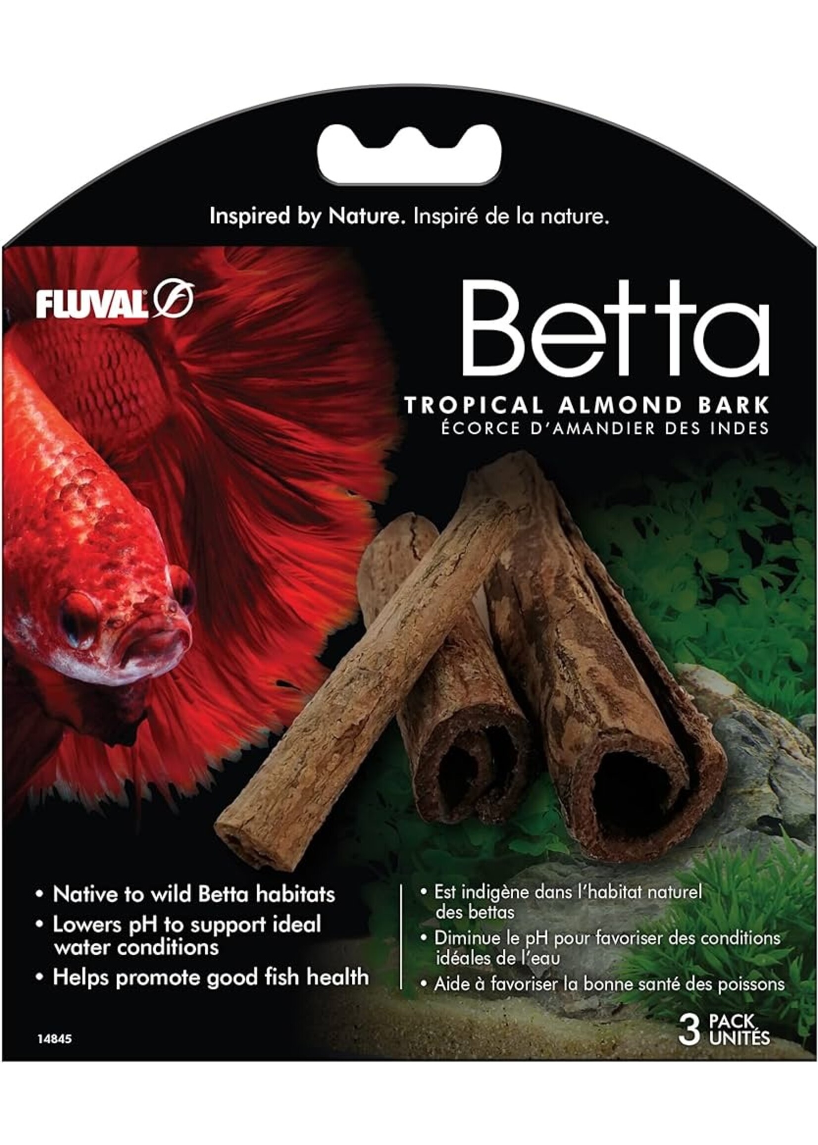 Fluval Fluval Betta Tropical Almond Bark 3 pack