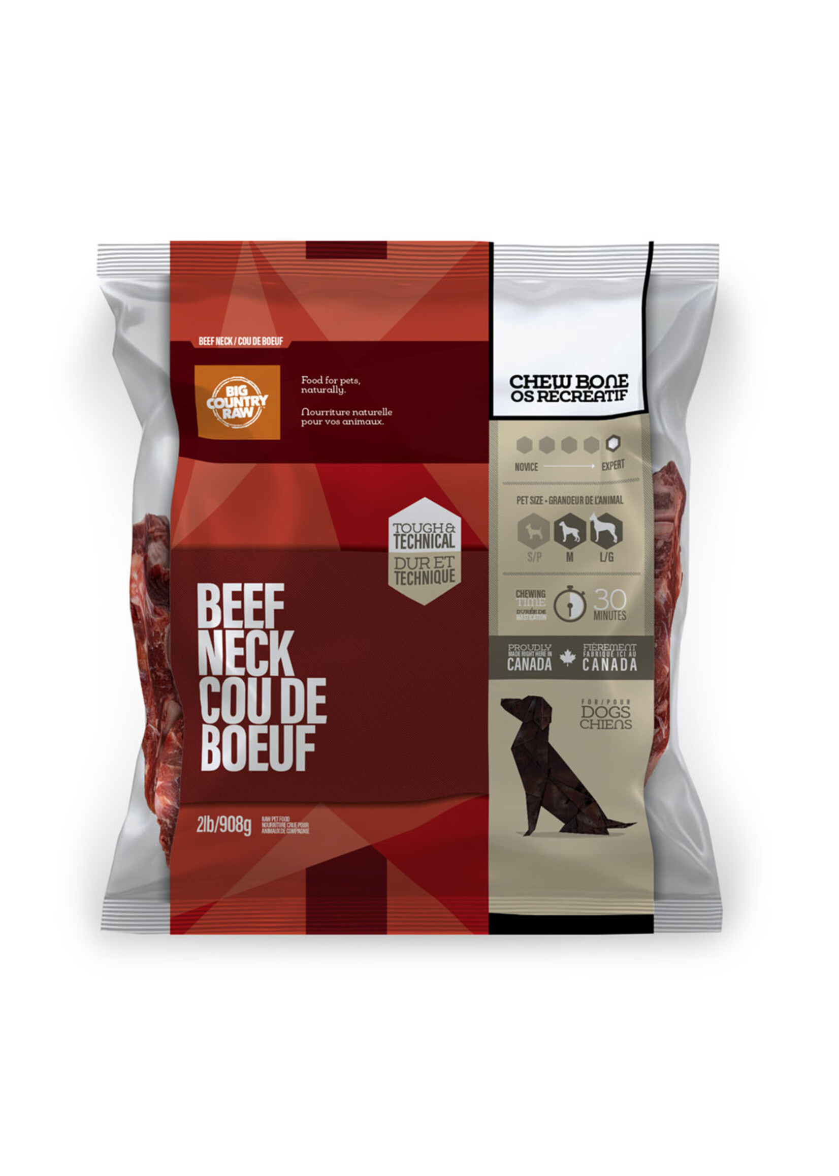Big Country Raw Ltd. Big Country Raw Beef Neck Bone - 2lb