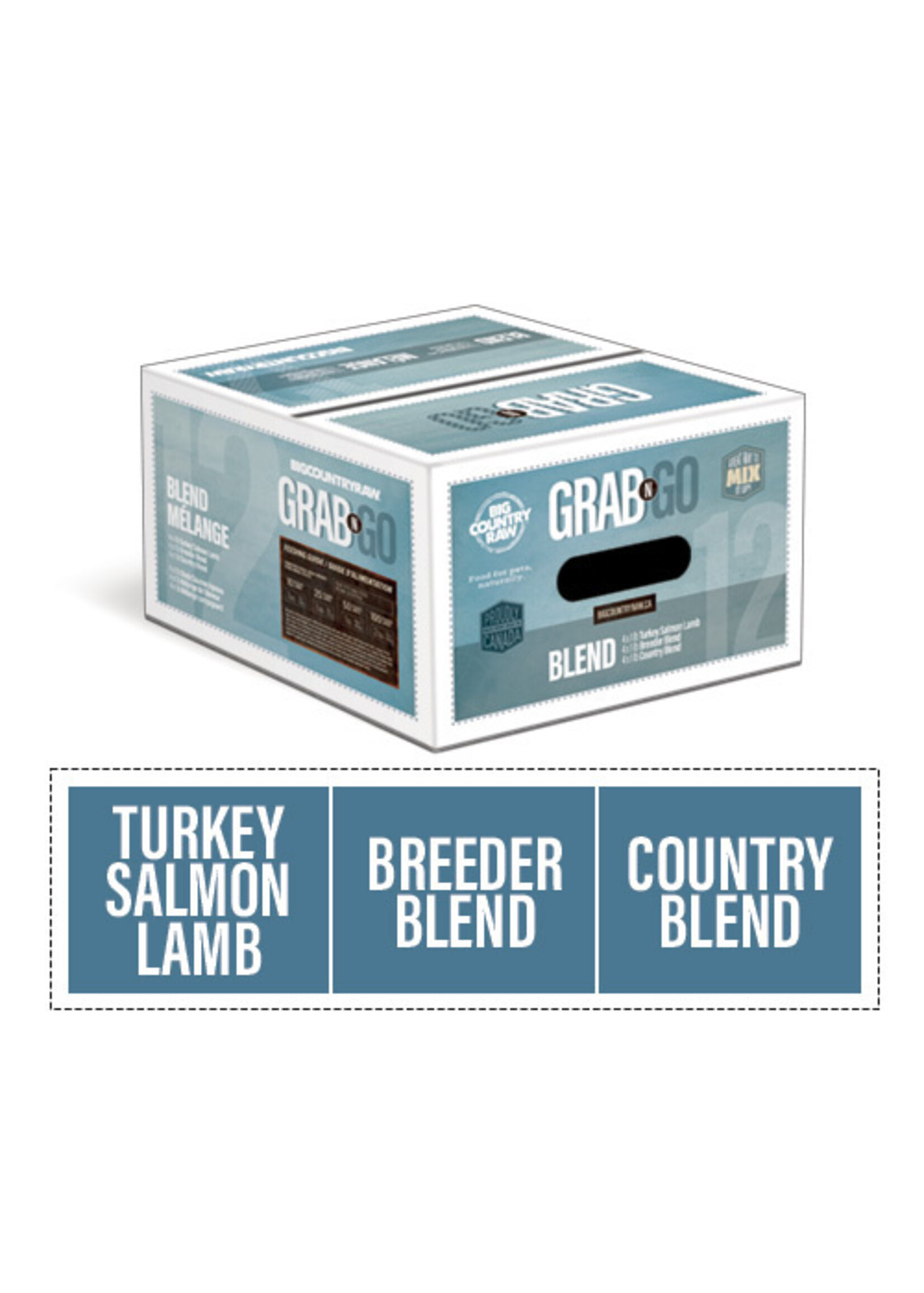 Big Country Raw Ltd. Big Country Raw Grab n Go Blend Deal - 12lb