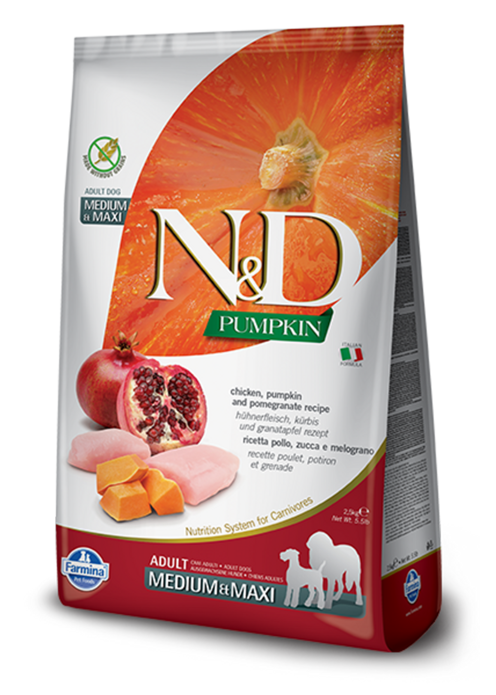 Farmina Farmina N&D Dog Pumpkin Chicken & Pomegranate Med/Maxi