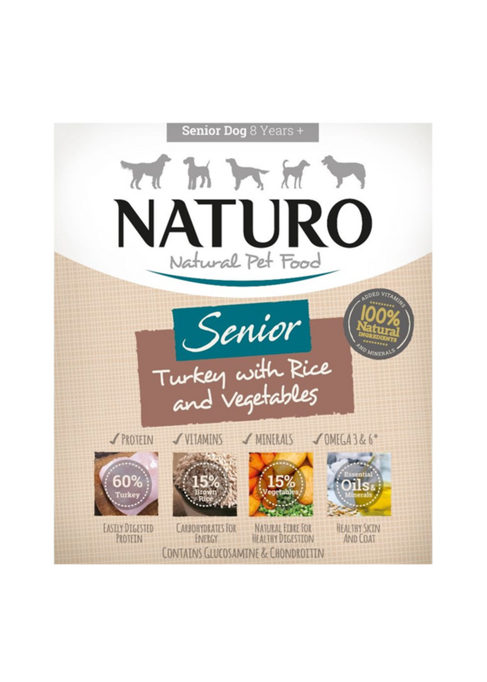 Naturo Naturo Dog Senior Turkey & Rice w/ Vegetables 400g