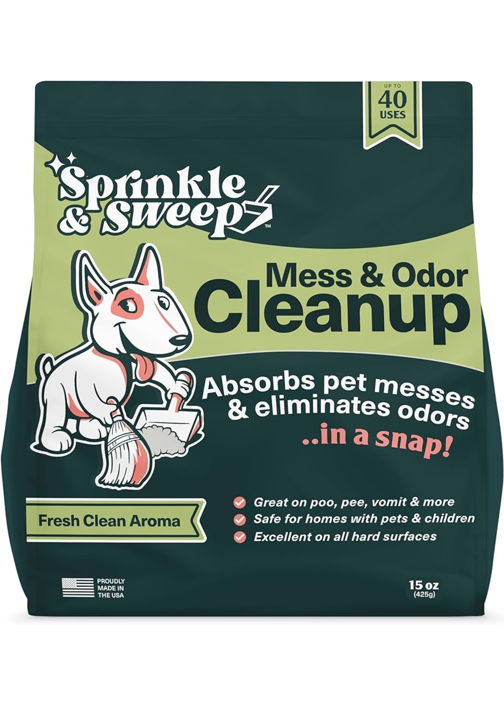 Sprinkle & Sweep Sprinkle & Sweep Pet Accident Cleanup Aid & Deodorizer 425g