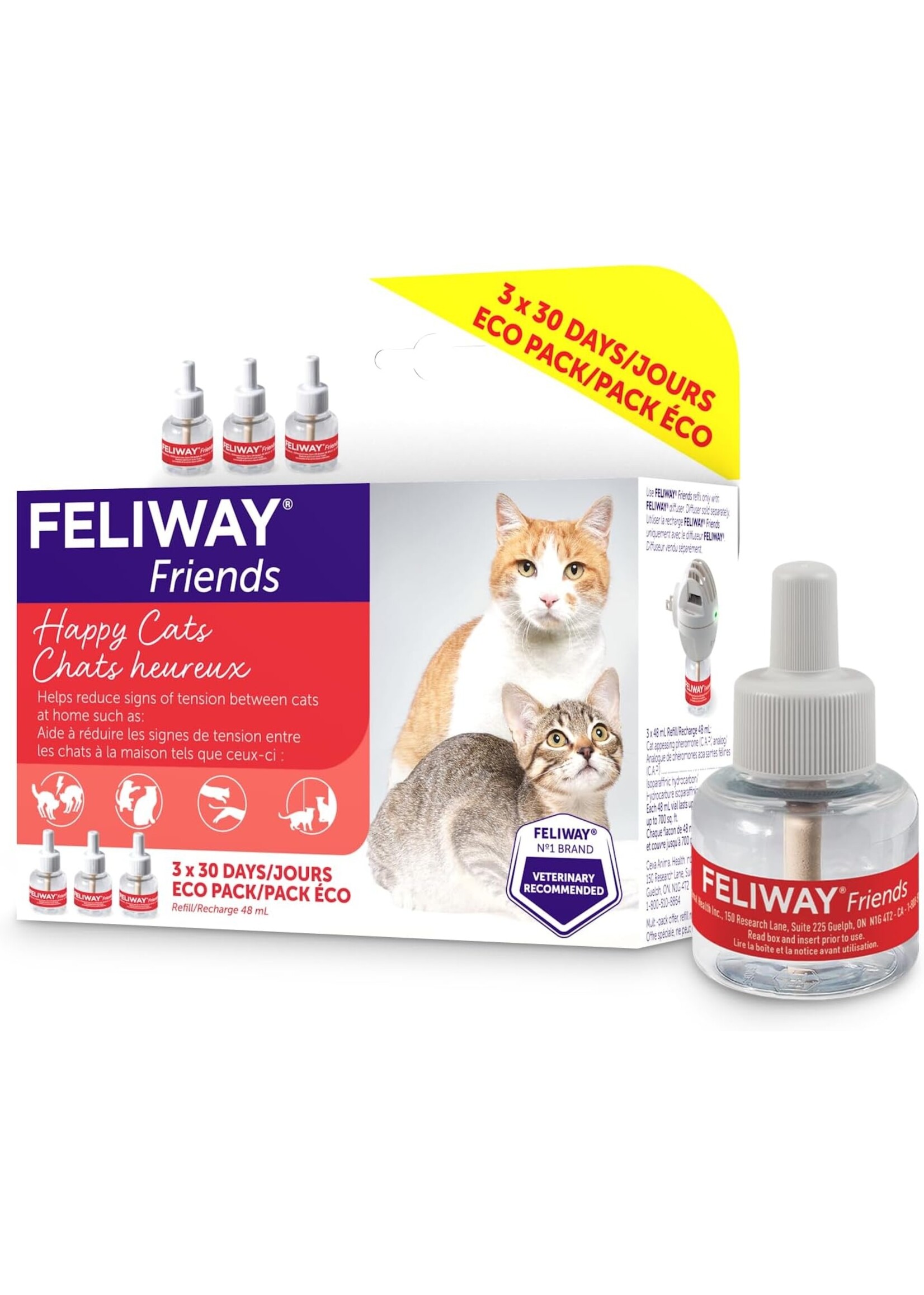 Feliway Cat Friends 30-Day Refill 3pack