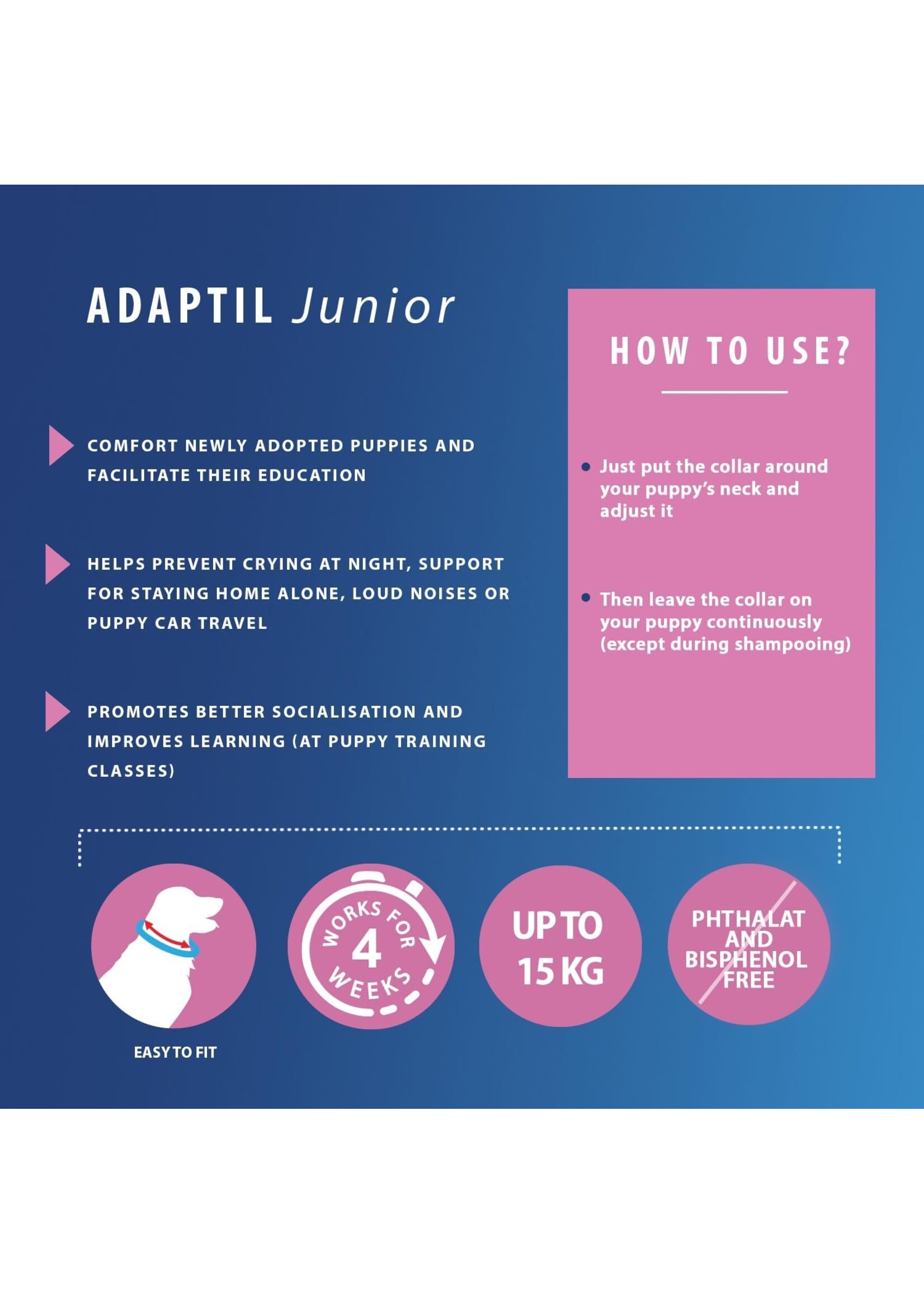Adaptil Adaptil Dog Junior Puppy Calming Collar up to 14.7"