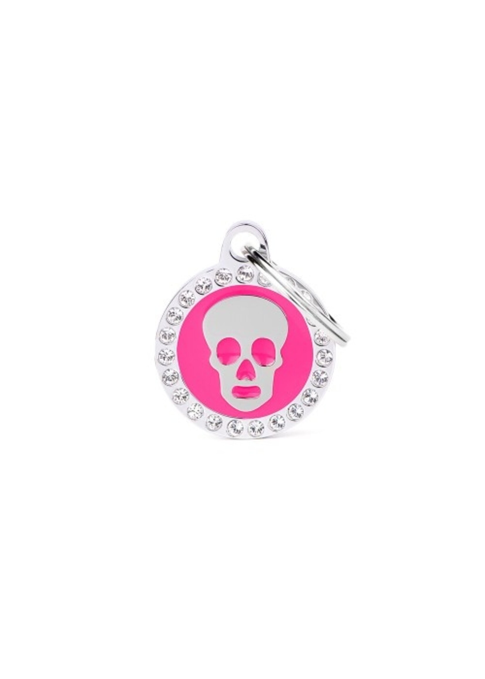 My Family ID Tag Glam Circle Strass