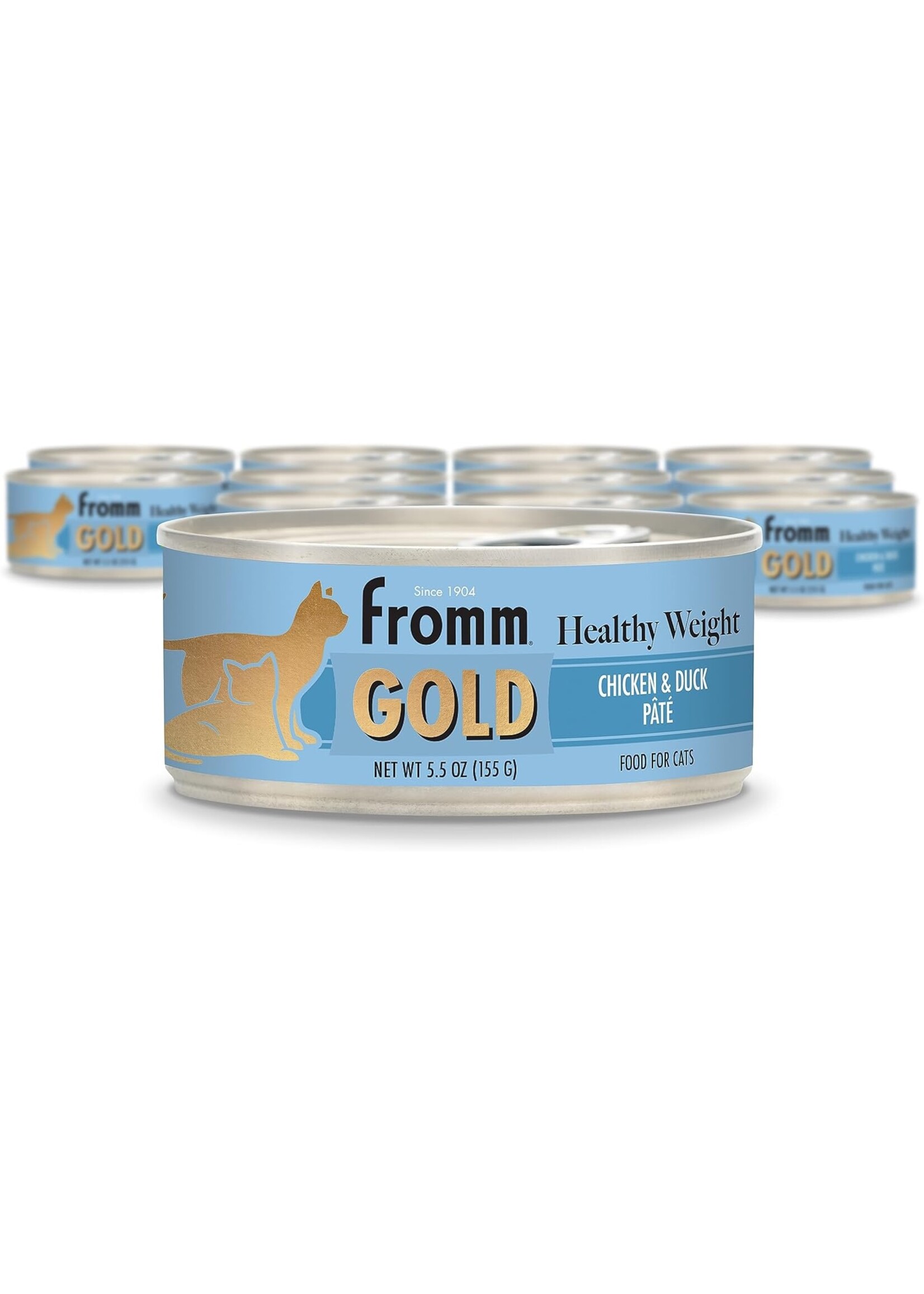Fromm Family Pet Food Fromm Cat Gold Healthy Weight Chicken & Duck Pate 12/5.5oz