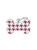 My Family ID Tag Style Houndstooth Bone