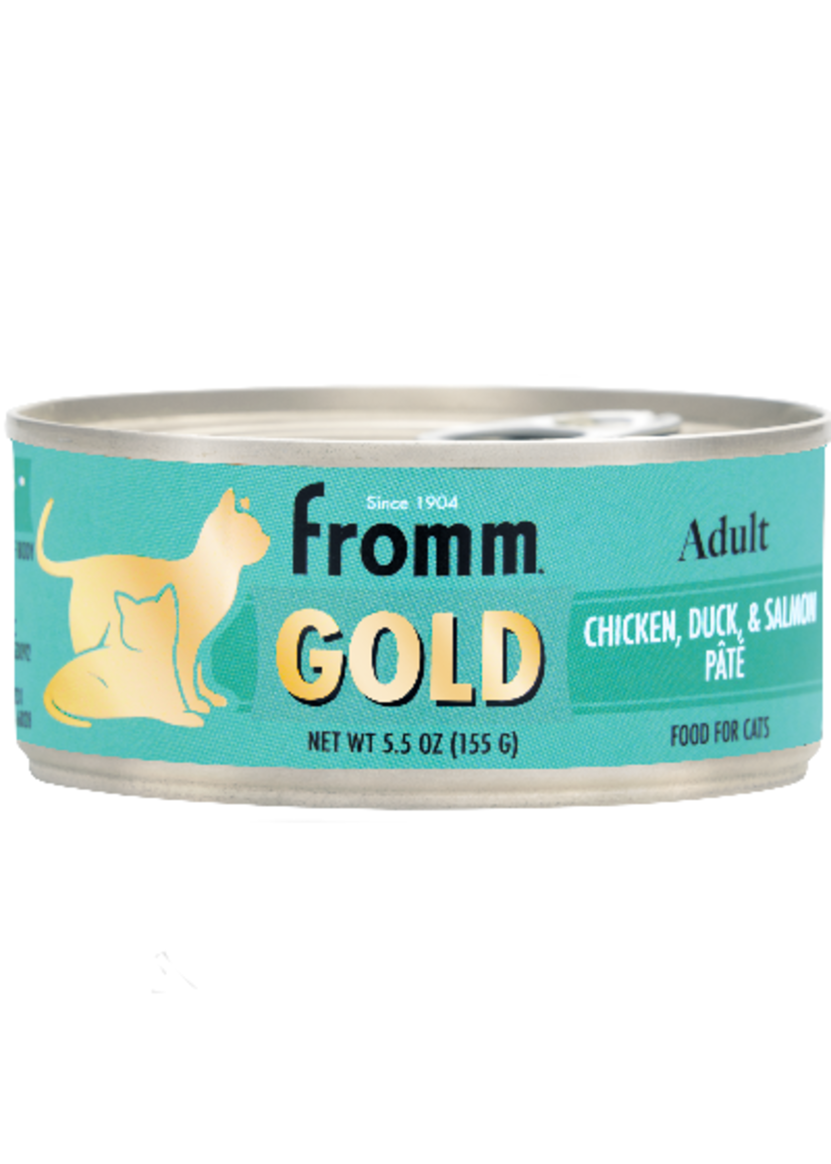 Fromm Family Pet Food Fromm Cat Gold Chicken, Duck & Salmon Pate 5.5oz single