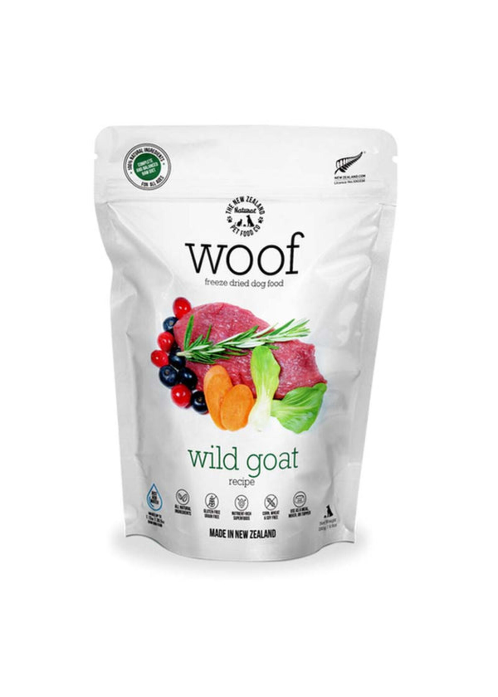 New Zealand Natural Pet Food Co NZ Natural Pet Food Woof Freeze Dried Goat 50g