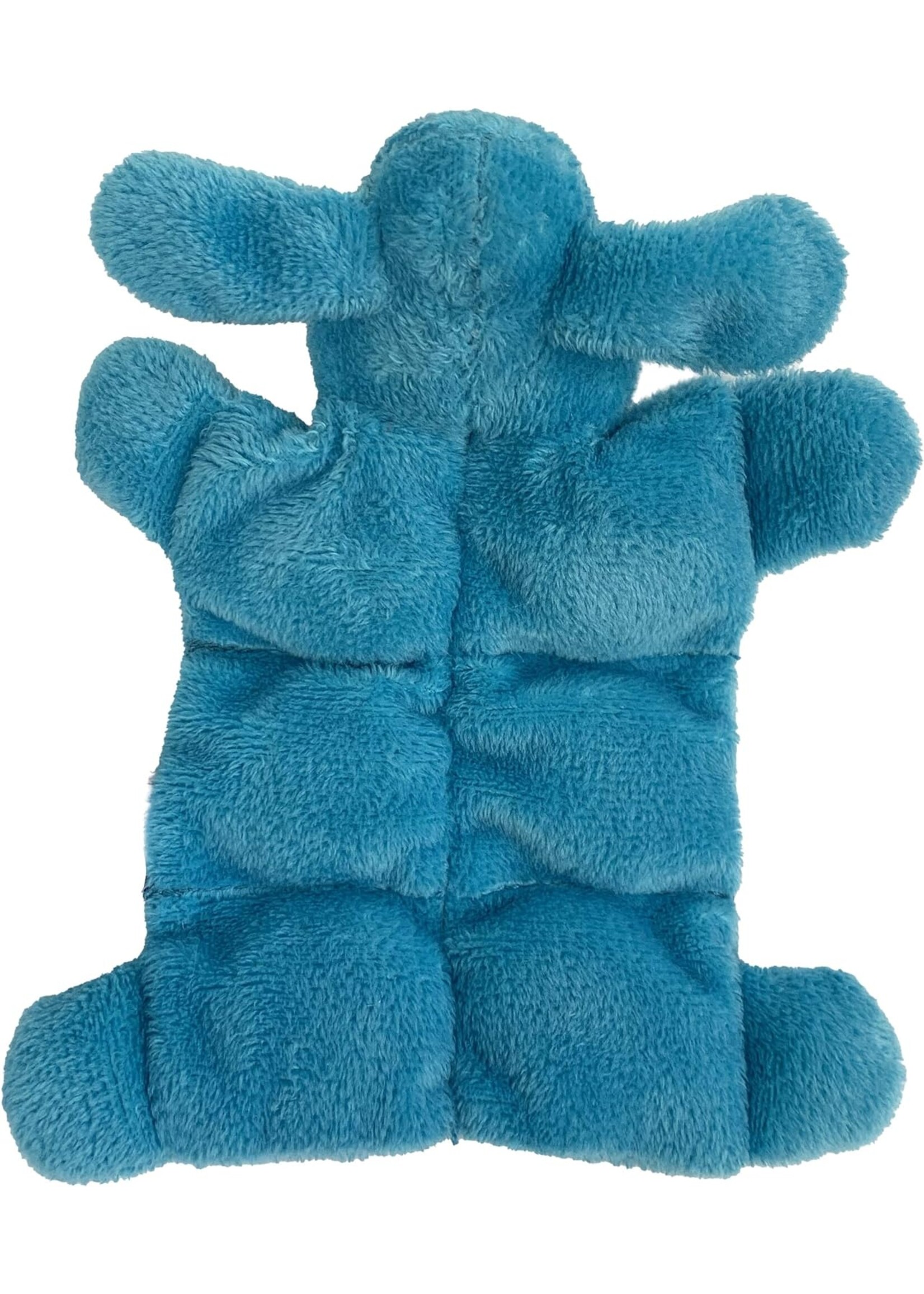 Multipet Multipet Minipet Loofa Squeaker Mat 6" Assorted