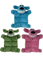 Multipet Multipet Minipet Loofa Squeaker Mat 6" Assorted