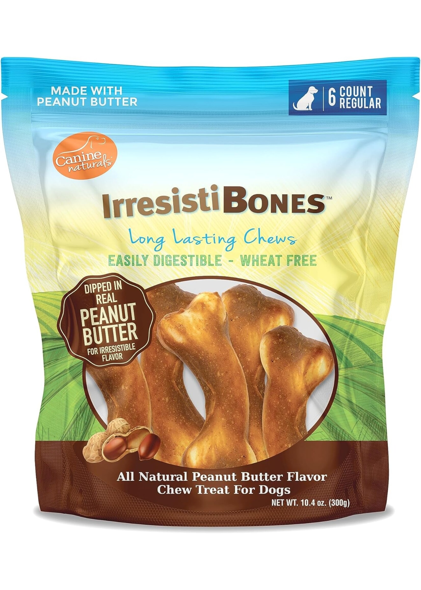 Canine Naturals Hide Free Canine Naturals IrresistiBones Peanut Butter 4.5"