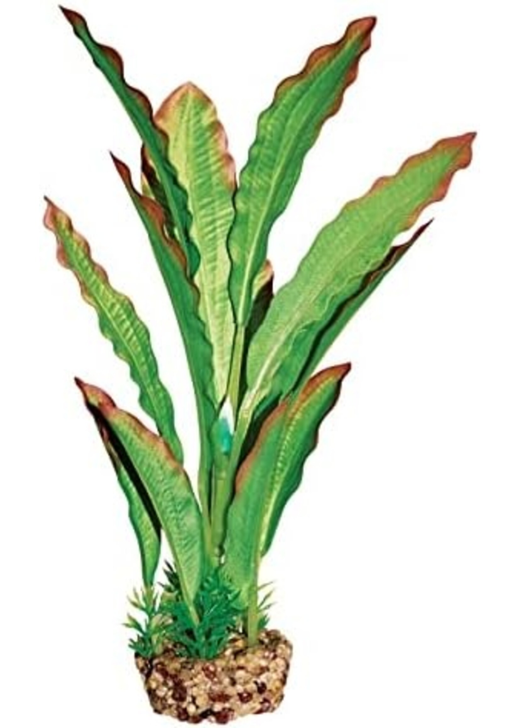 Aqua-Fit Aqua-Fit Silk Plant w/ Gravel Base Green 8"