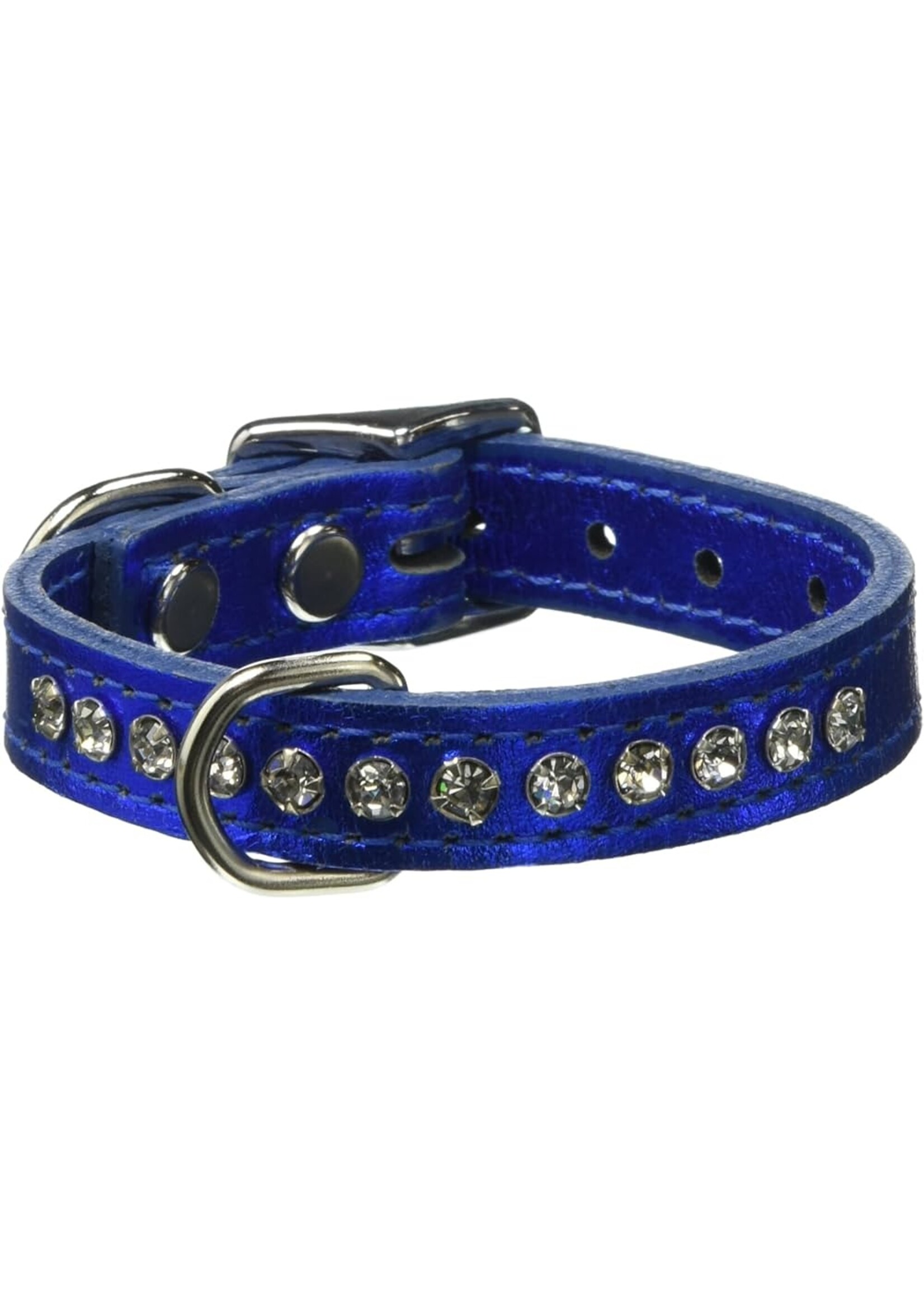 OmniPet Signature Collar 10" Blue Rhinestone