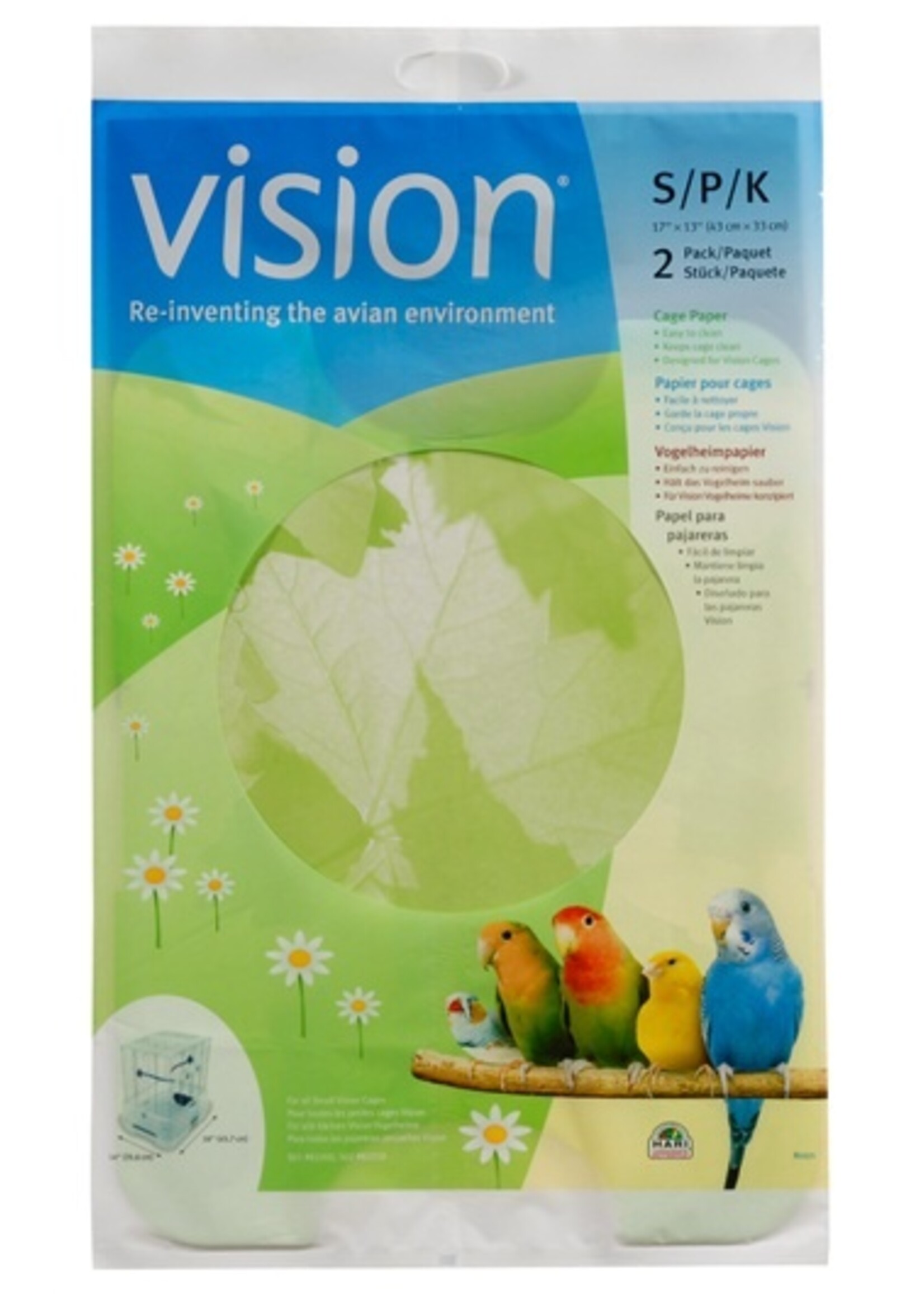 Vision Vision Cage Paper Small 2pack 17x13"