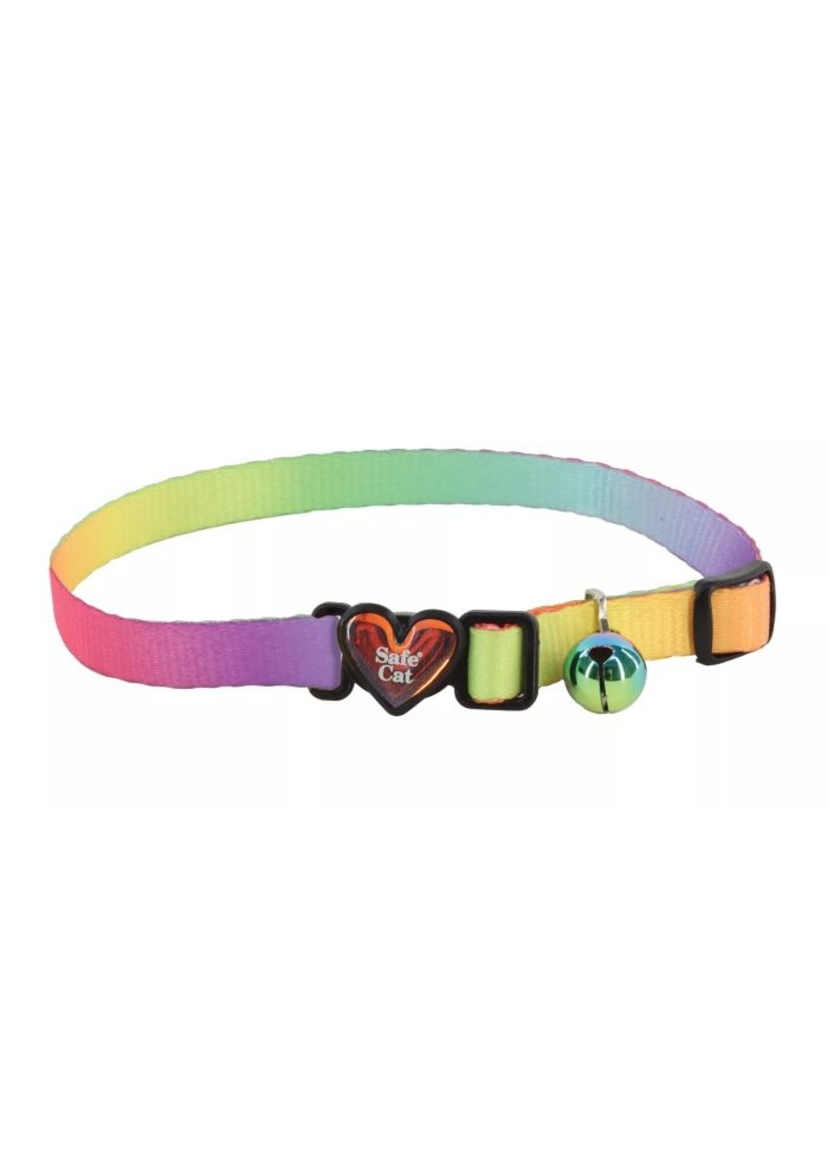 Coastal Pet Products Inc. Safe Cat Heartbreaker Collar Pastel Rainbow 3/8" x 8-12"