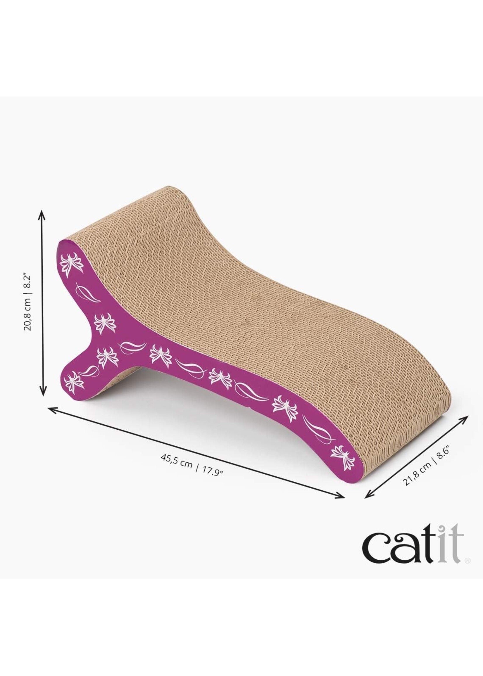 Catit Catit Style Patterned Cat Scratcher with Catnip Butterfly Chaise