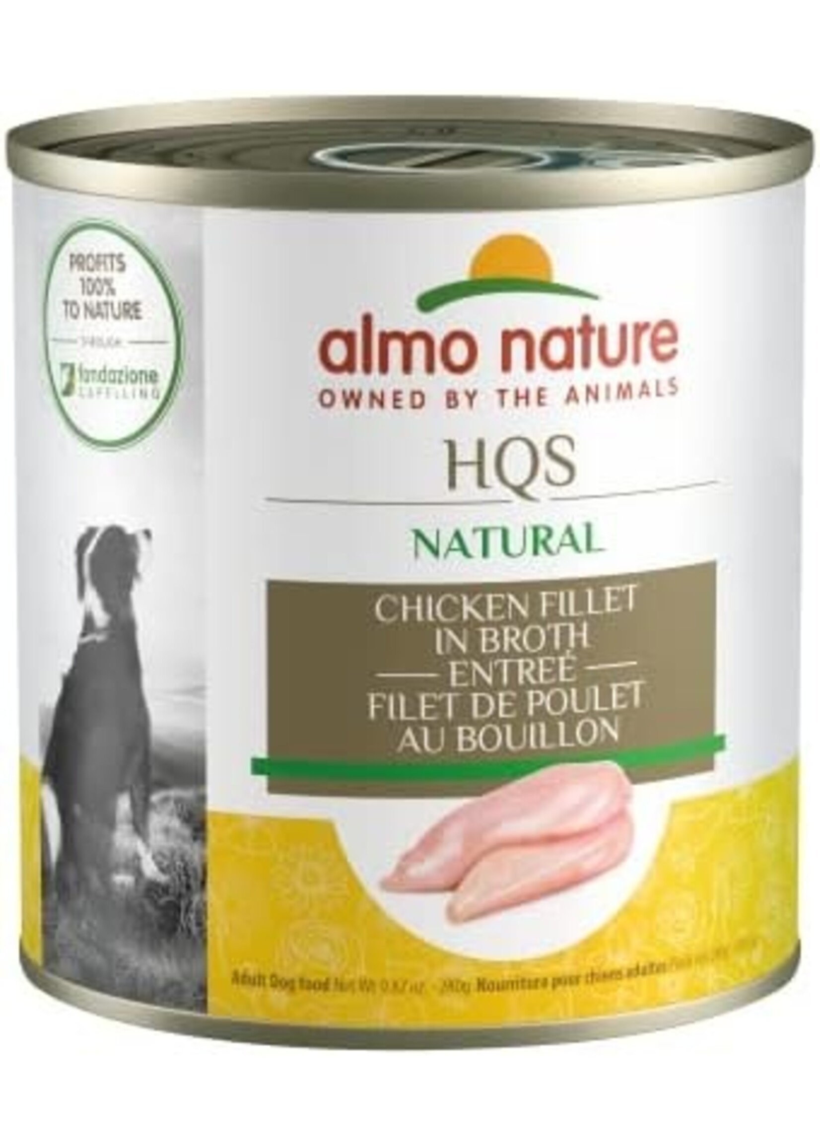 almo Nature Almo Nature Dog HQS Natural Chicken Fillet Entree in Broth 280gm