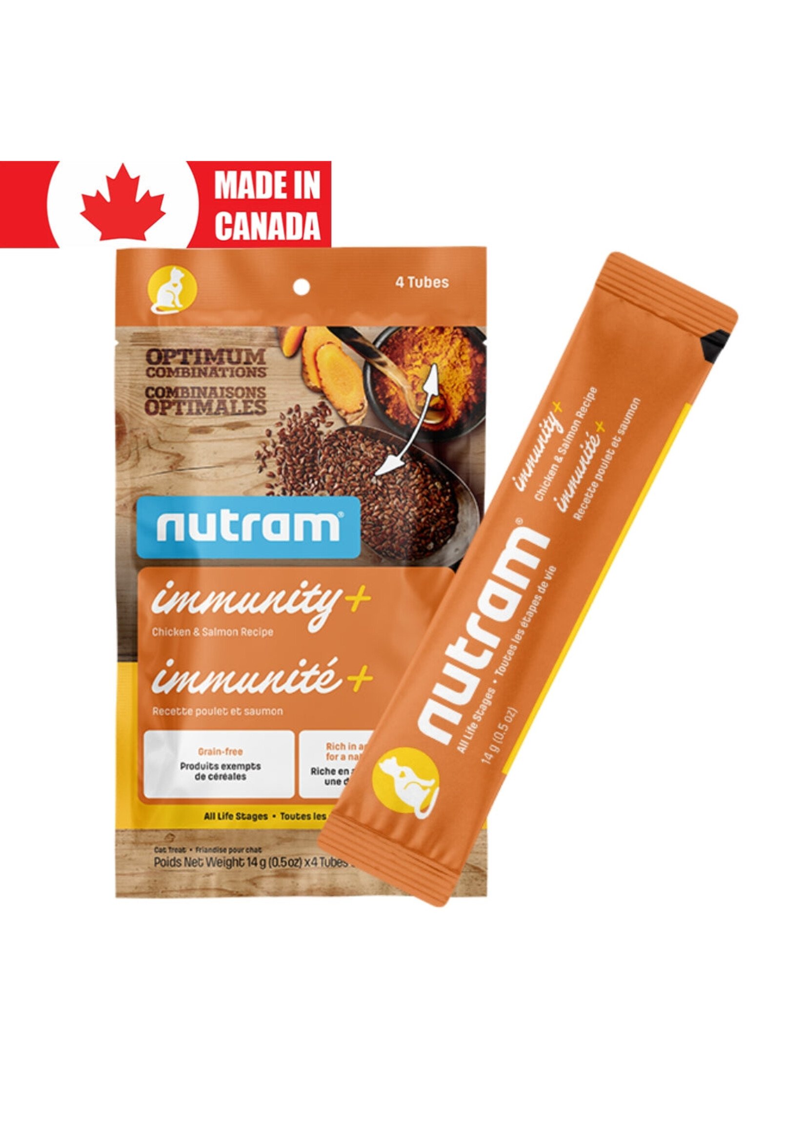 Nutram Nutram Cat OC Immunity+ Chicken & Salmon ALS Tubes 2oz single