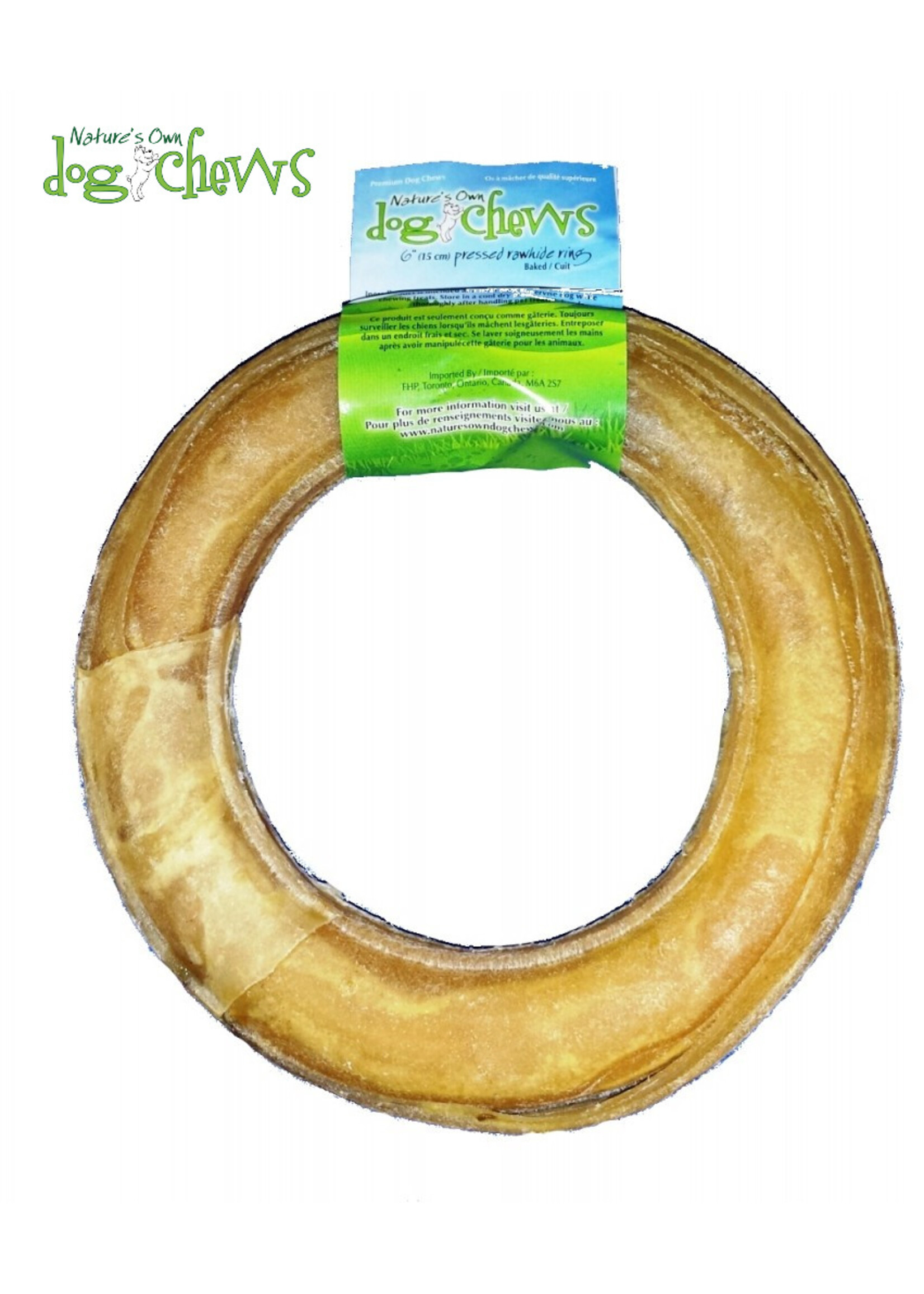 Nature's Own Nature's Own Pressed Buffalo Rawhide Ring 6"