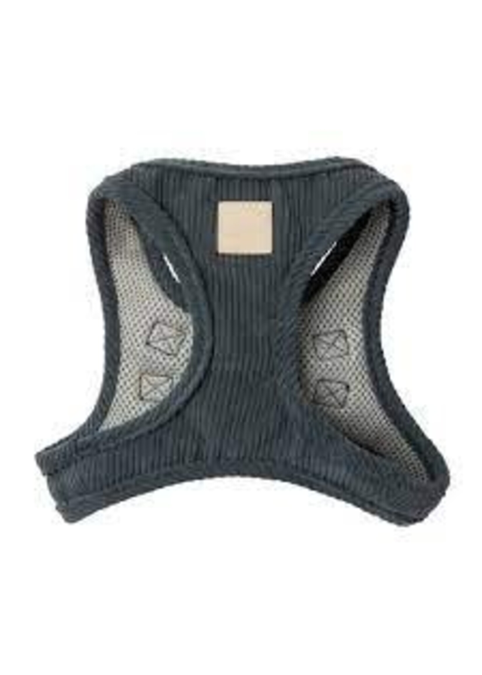 FuzzYard FuzzYard Life Corduroy Step In Harness Slate Grey