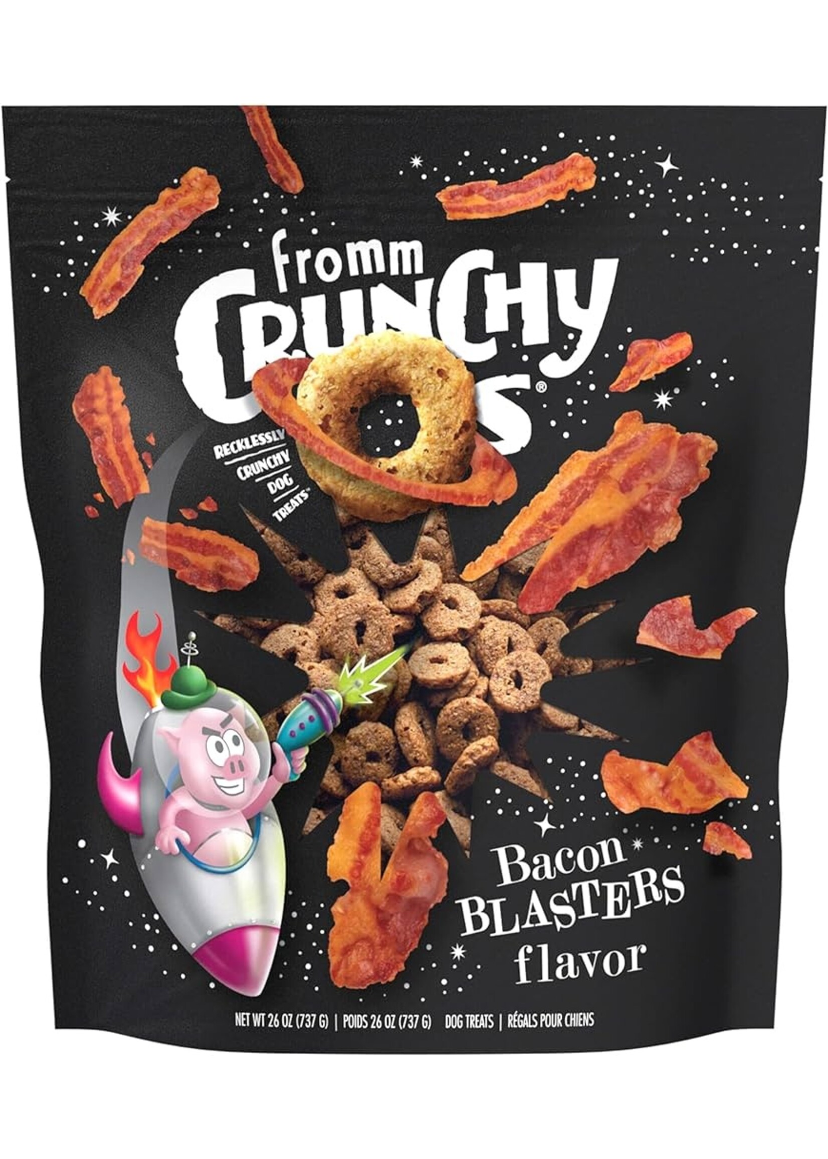 Fromm Family Pet Food Fromm Dog Crunchy Os Bacon Blasters Treat 26oz