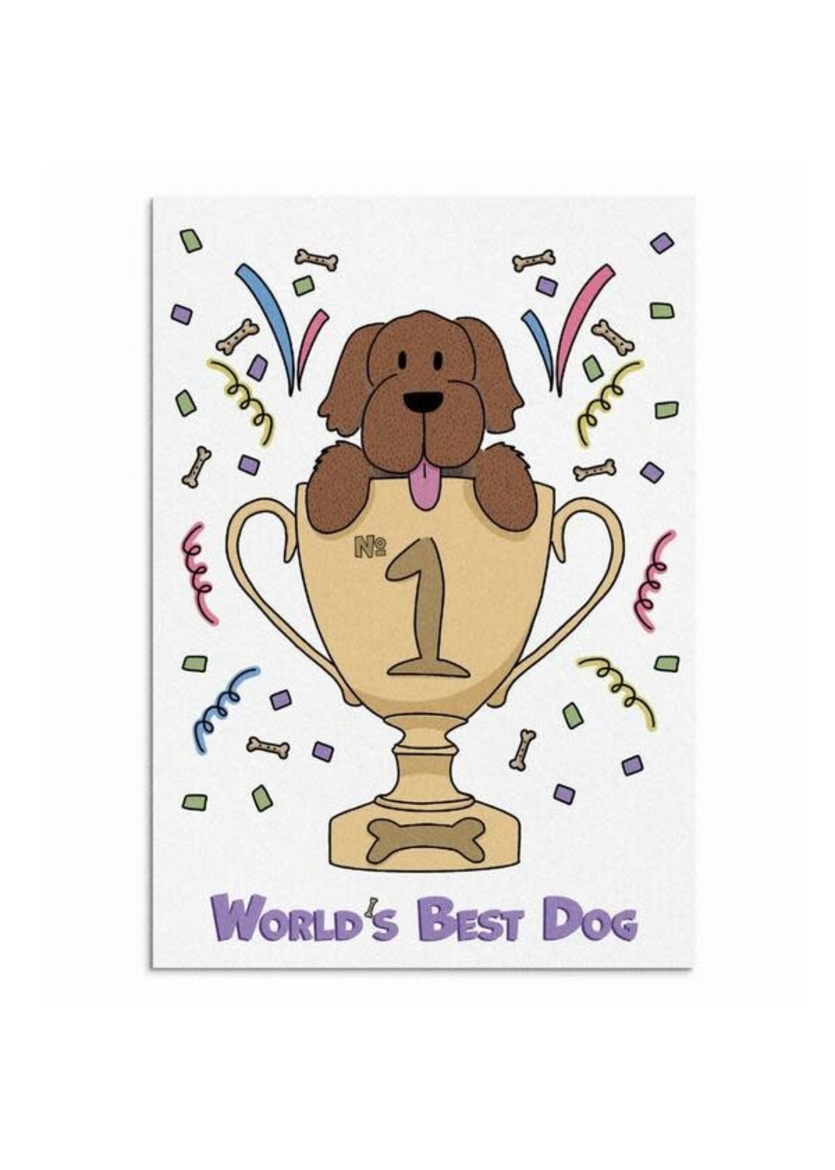Poochie Post Poochie Post Edible Greeting Card World's Best Dog