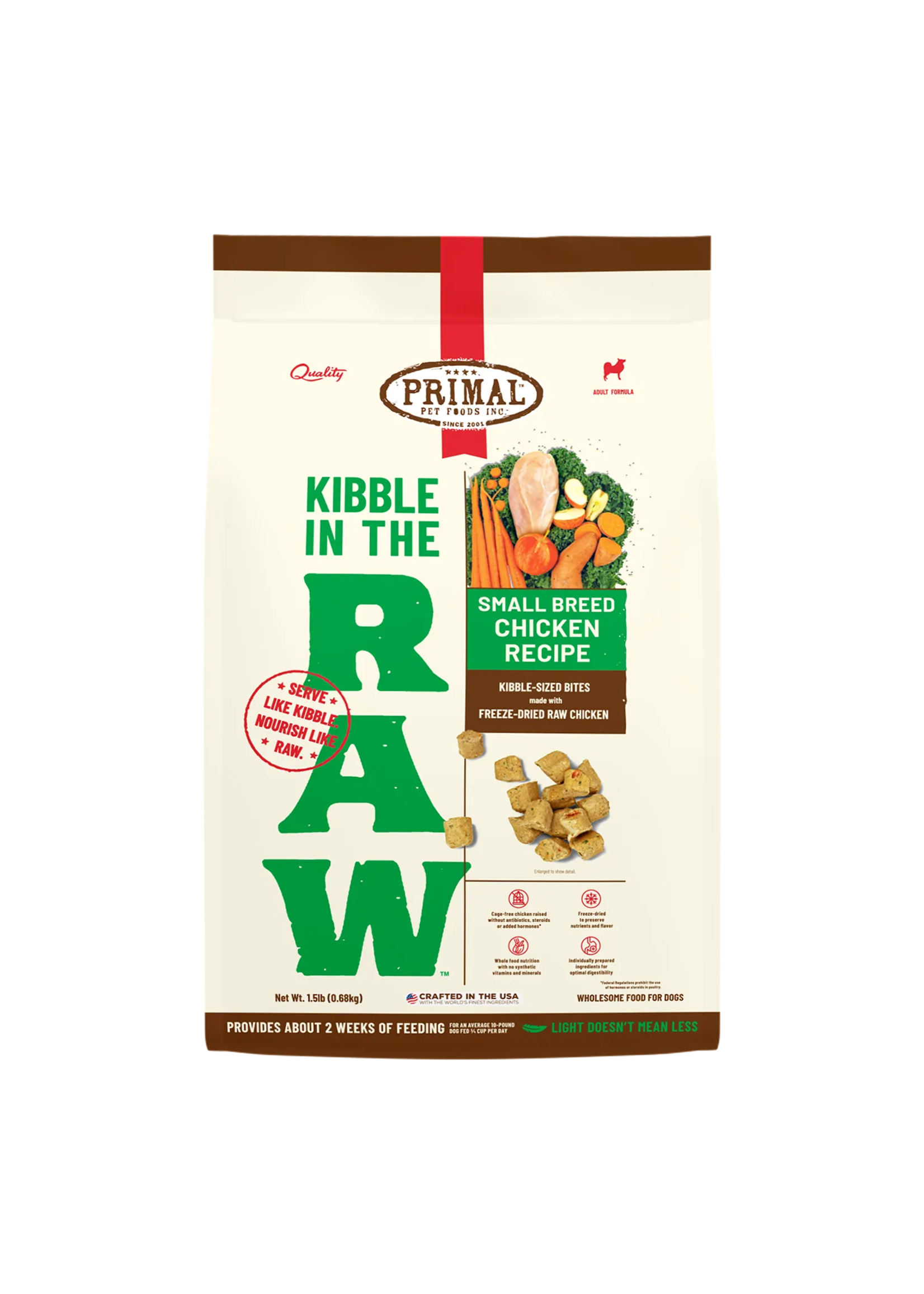 Primal Dog Kibble in the Raw Small Breed