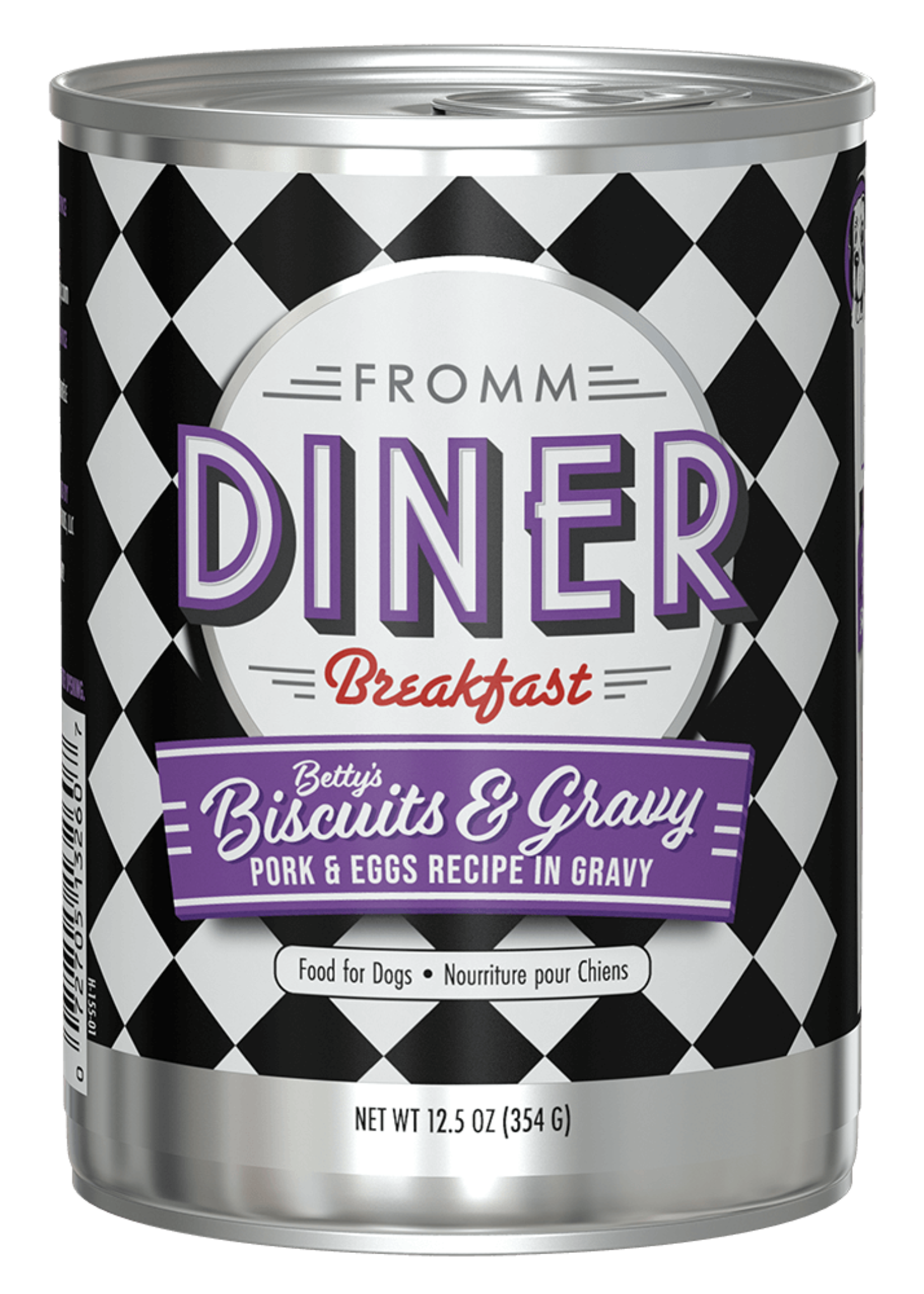 Fromm Family Pet Food Fromm Dog Diner Breakfast Betty's Biscuits & Gravy 12/12.5oz single