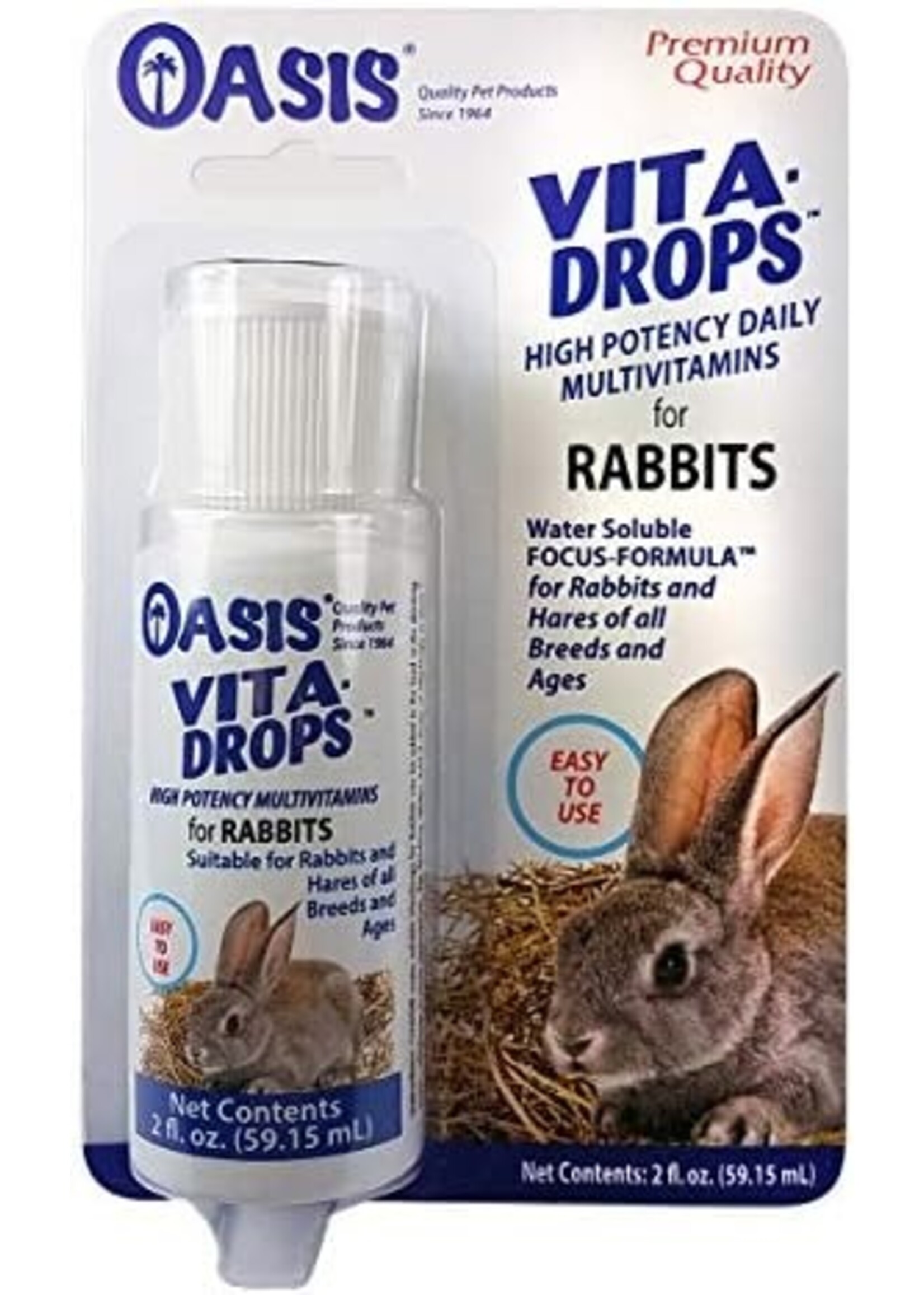 Oasis Vita Drops Vitamins Rabbit 2oz