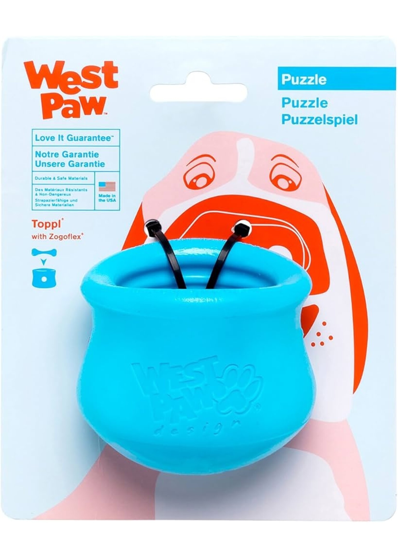 West Paw West Paw Puzzle Toppl Treat Toy