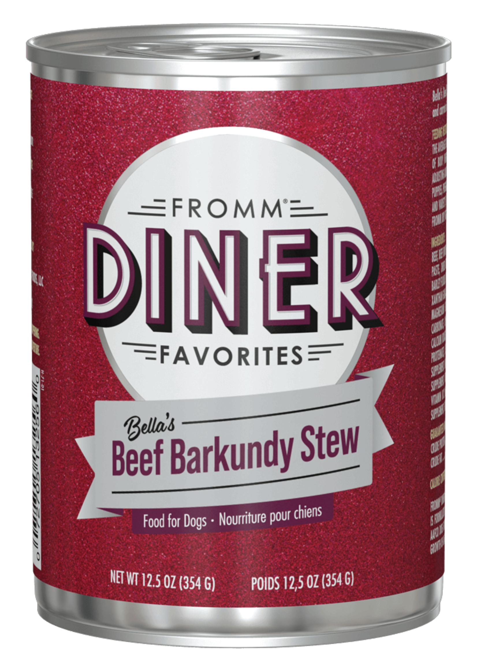 Fromm Family Pet Food Fromm Dog Diner Favorites Bella's Beef Barkundy Stew 12.5 oz single