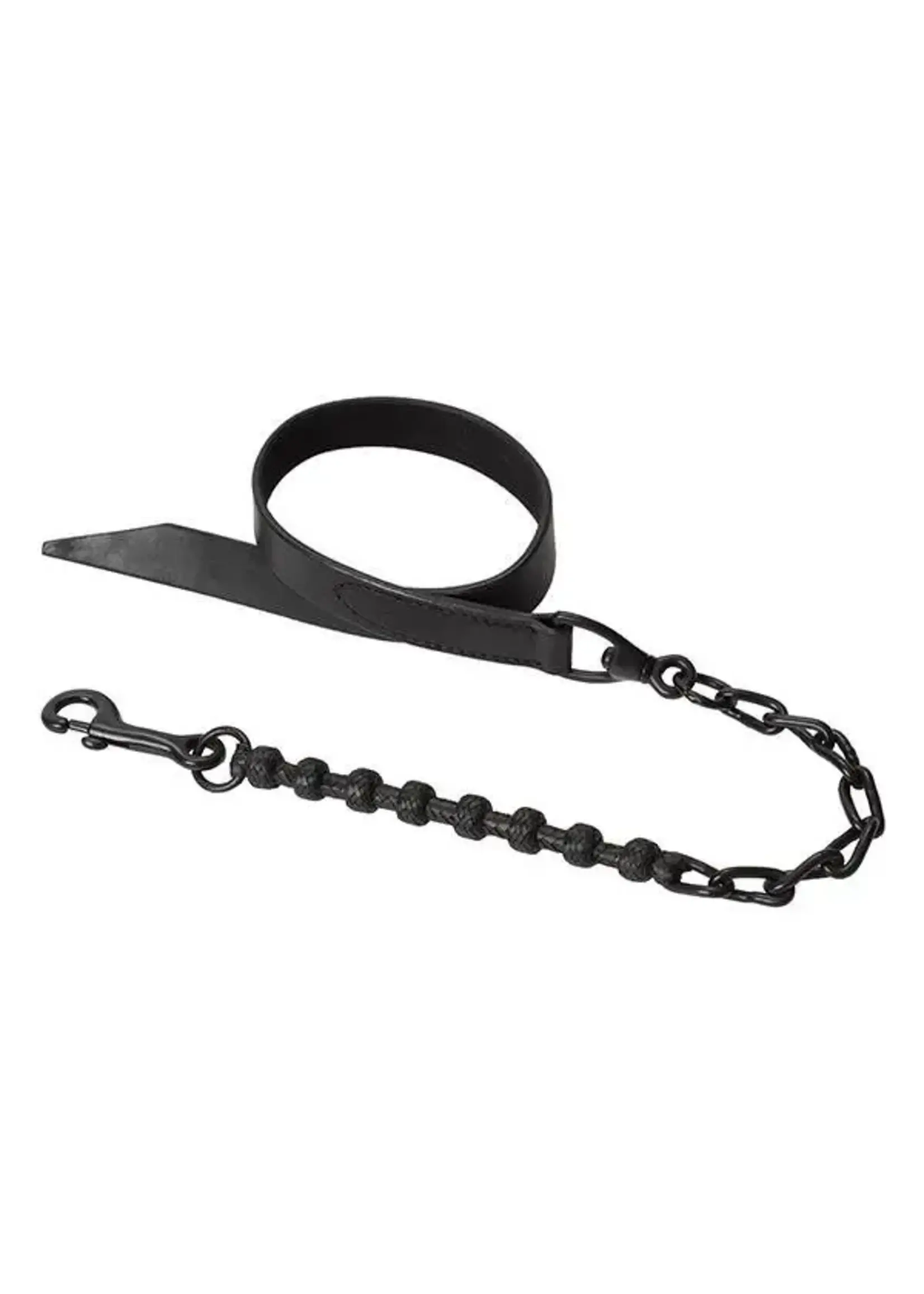 Weaver Livestock Weaver Livestock 1" Braid Rawhide Chain Lead Black