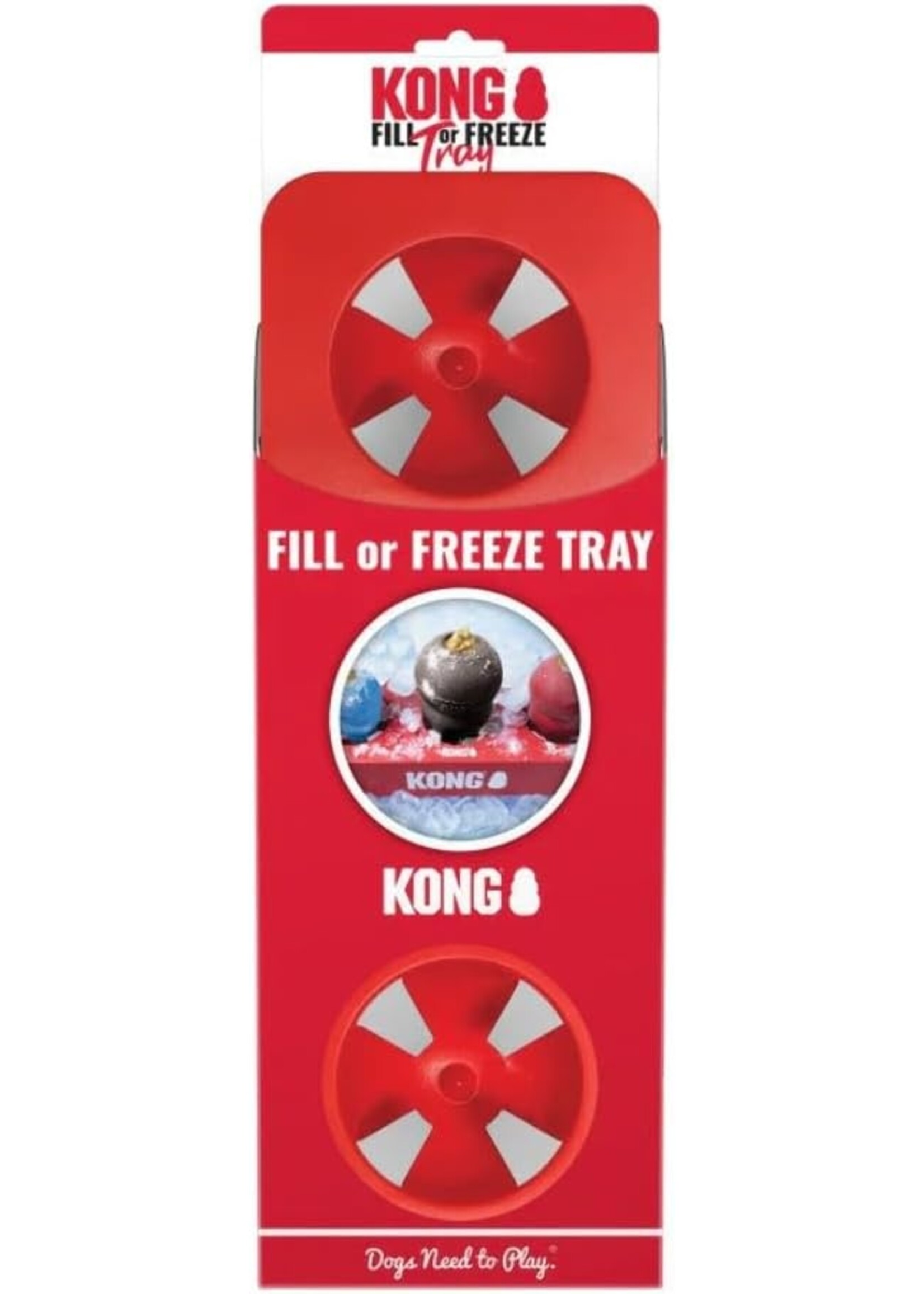 Kong Kong Fill & Freeze Tray Red