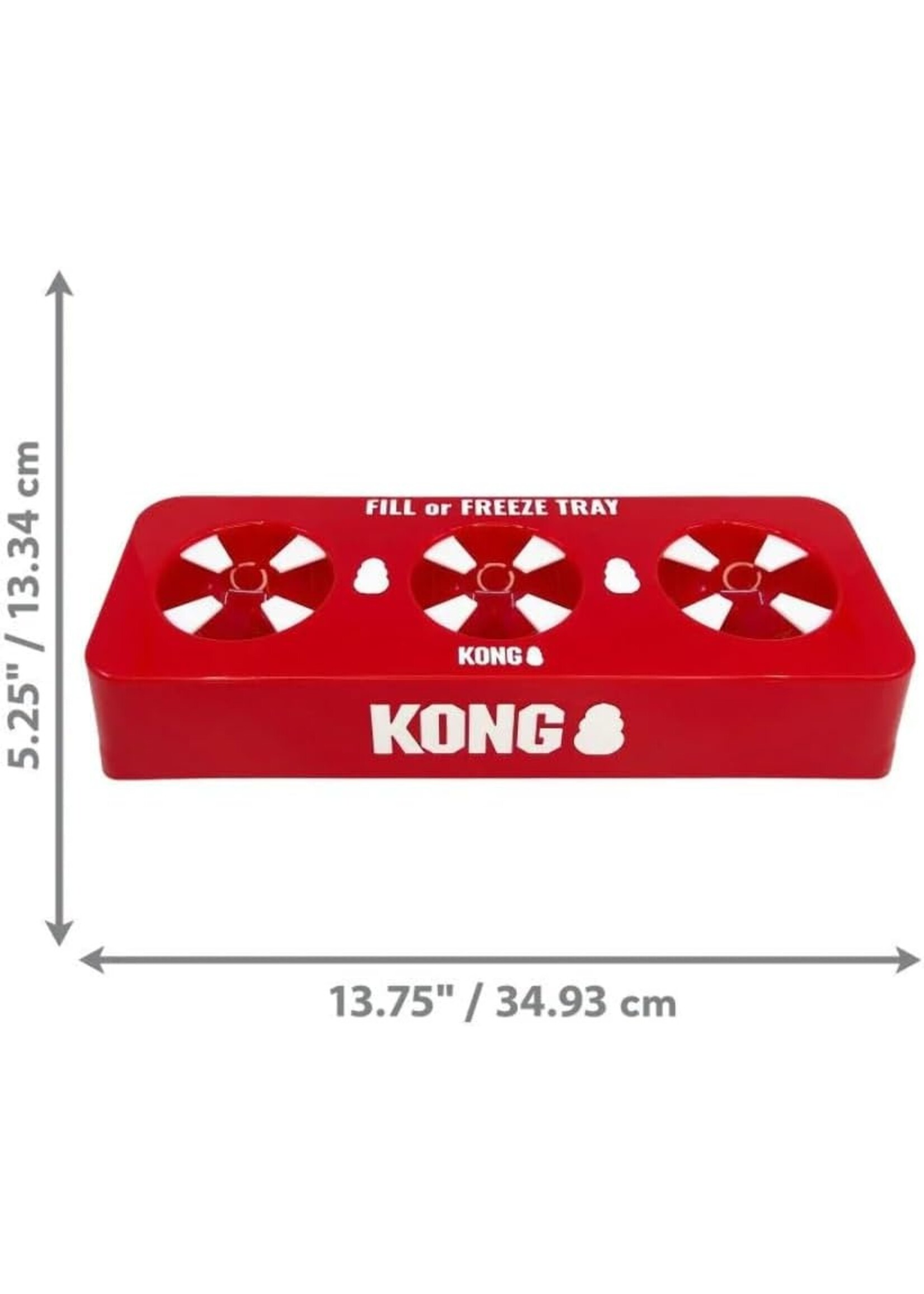 Kong Kong Fill & Freeze Tray Red