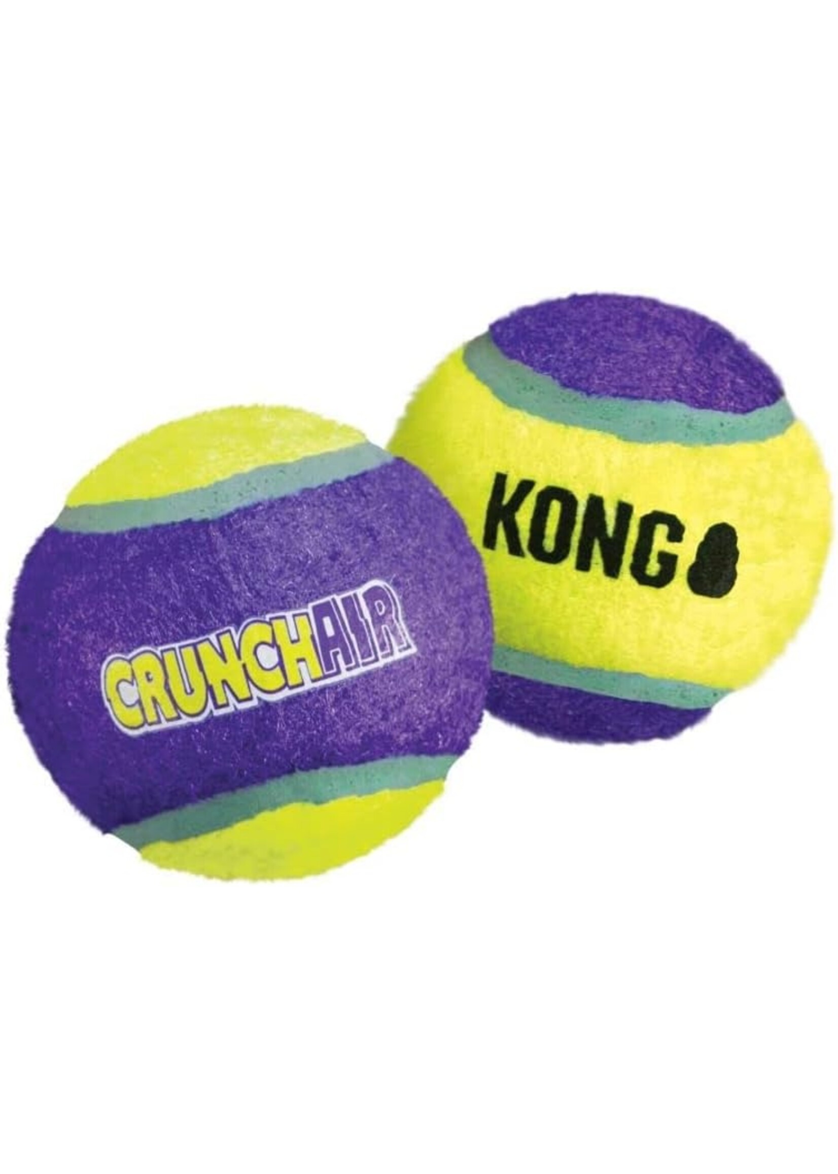 Kong Kong CrunchAir Ball Yellow & Purple Small 3pack