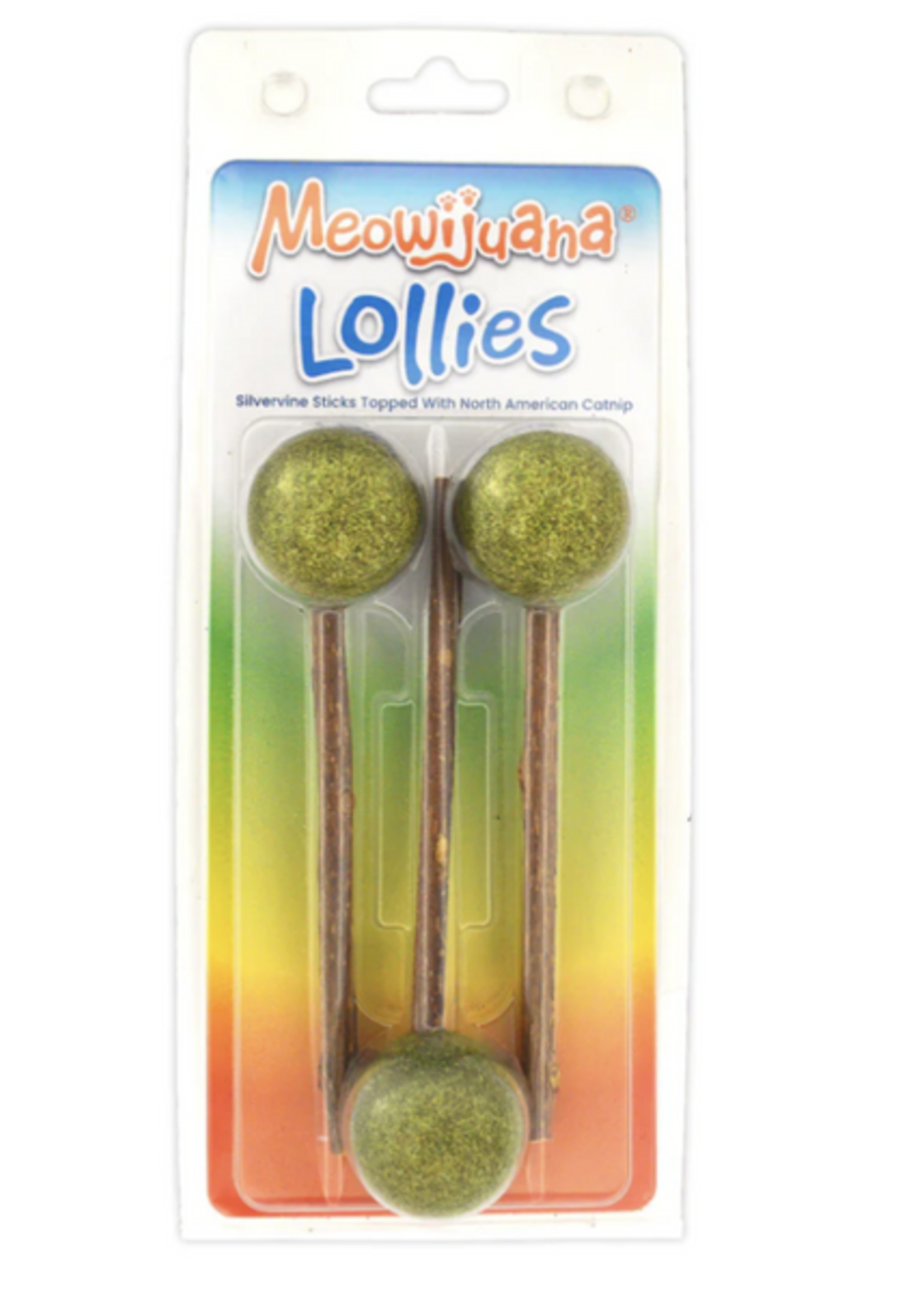 Meowijuana Meowijuana  Catnip & Silvervine Lollies 3pack