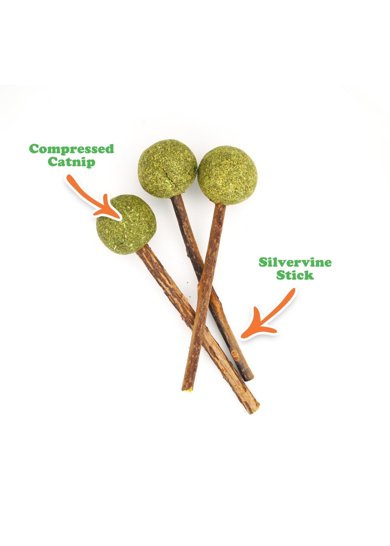 Meowijuana Meowijuana  Catnip & Silvervine Lollies 3pack