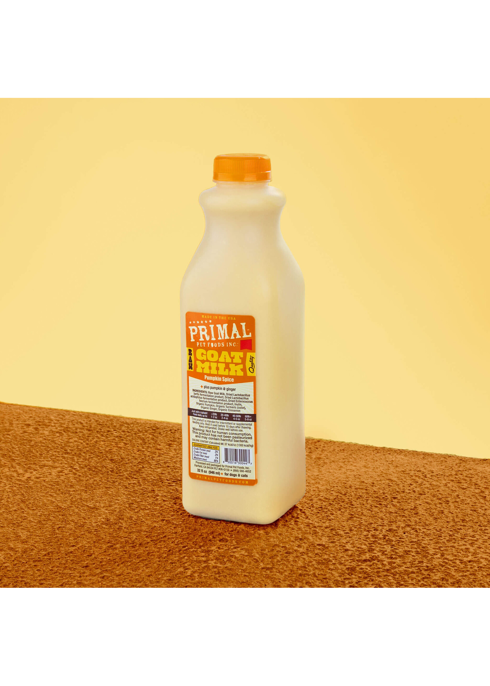 Primal Frozen Raw Goat Milk Pumpkin Spice 32oz