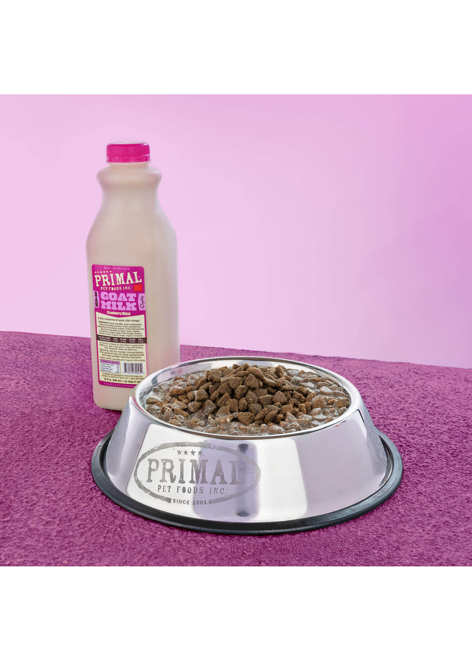 Primal Frozen Raw Goat Milk Cranberry Blast 32oz