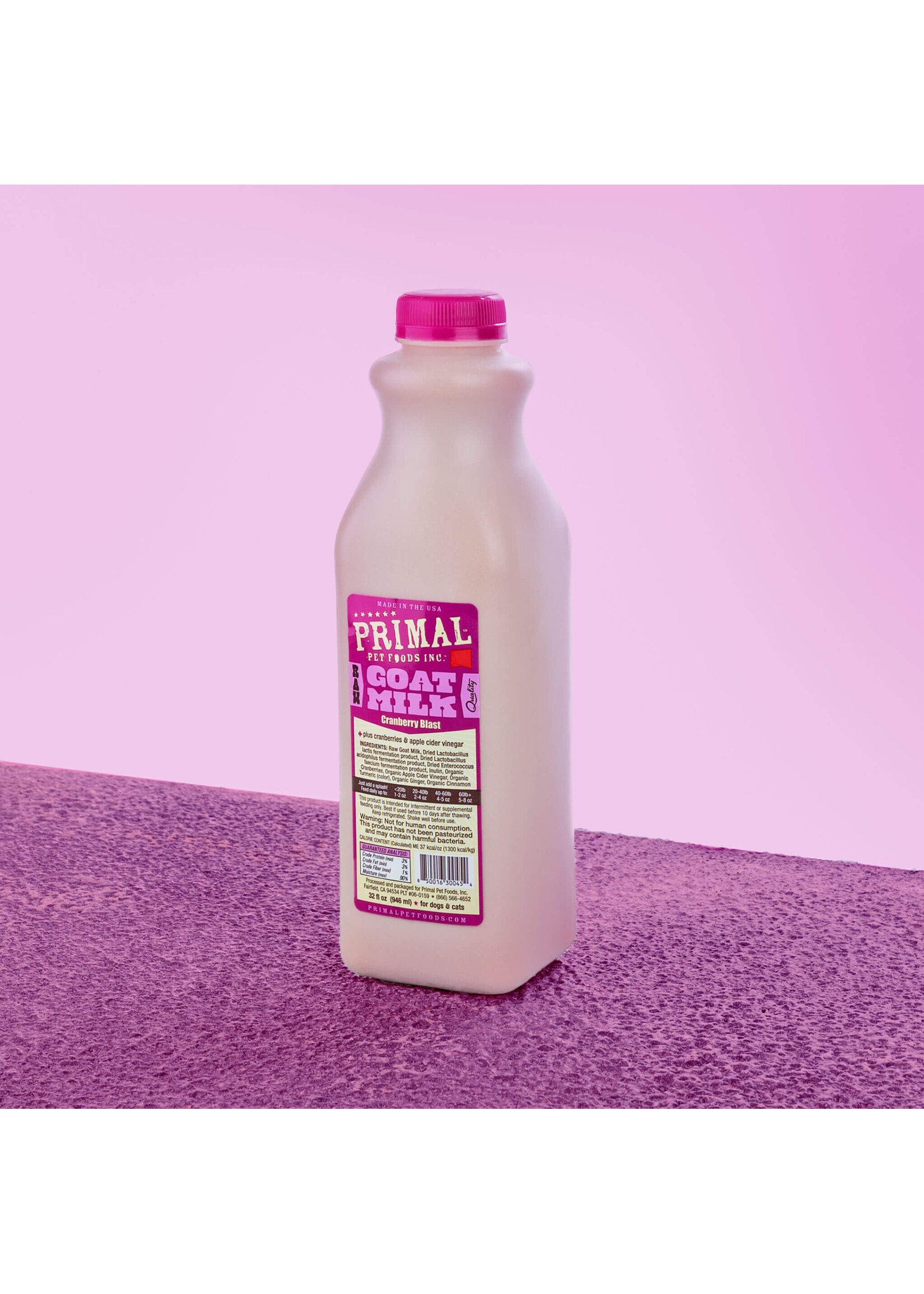 Primal Frozen Raw Goat Milk Cranberry Blast 32oz