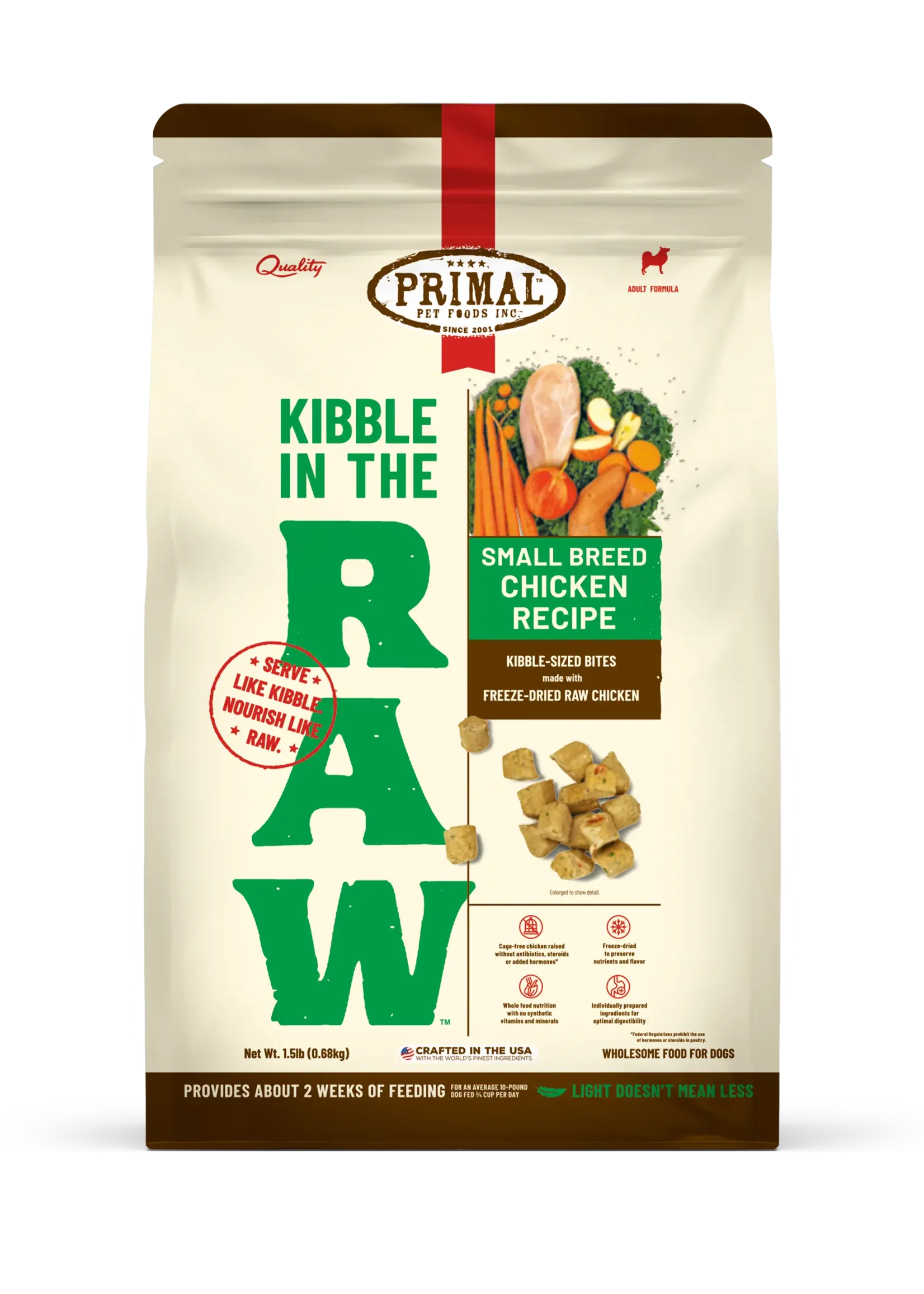 Primal Dog Kibble in the Raw Small Breed
